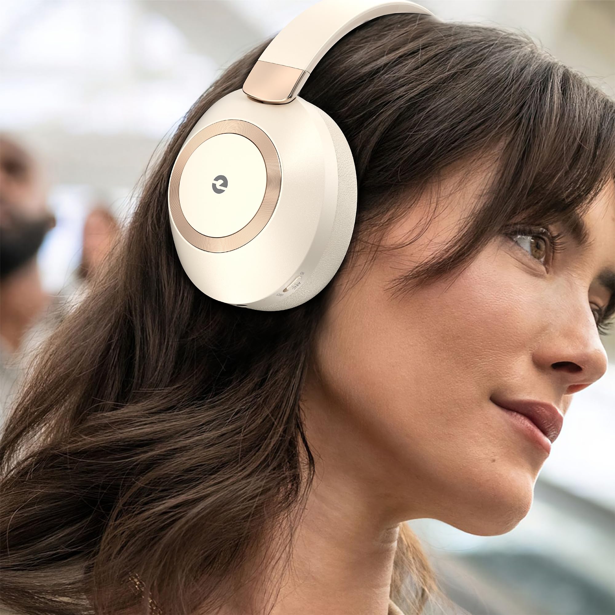Active Noise Cancelling Wireless Bluetooth Headphones - 100H Playtime Over Ear Headset with Built-in Mic | Perfect for Travel, Home Office, Music, Calls & Meetings | Comfortable for Long Wear & Noise-Free Experience