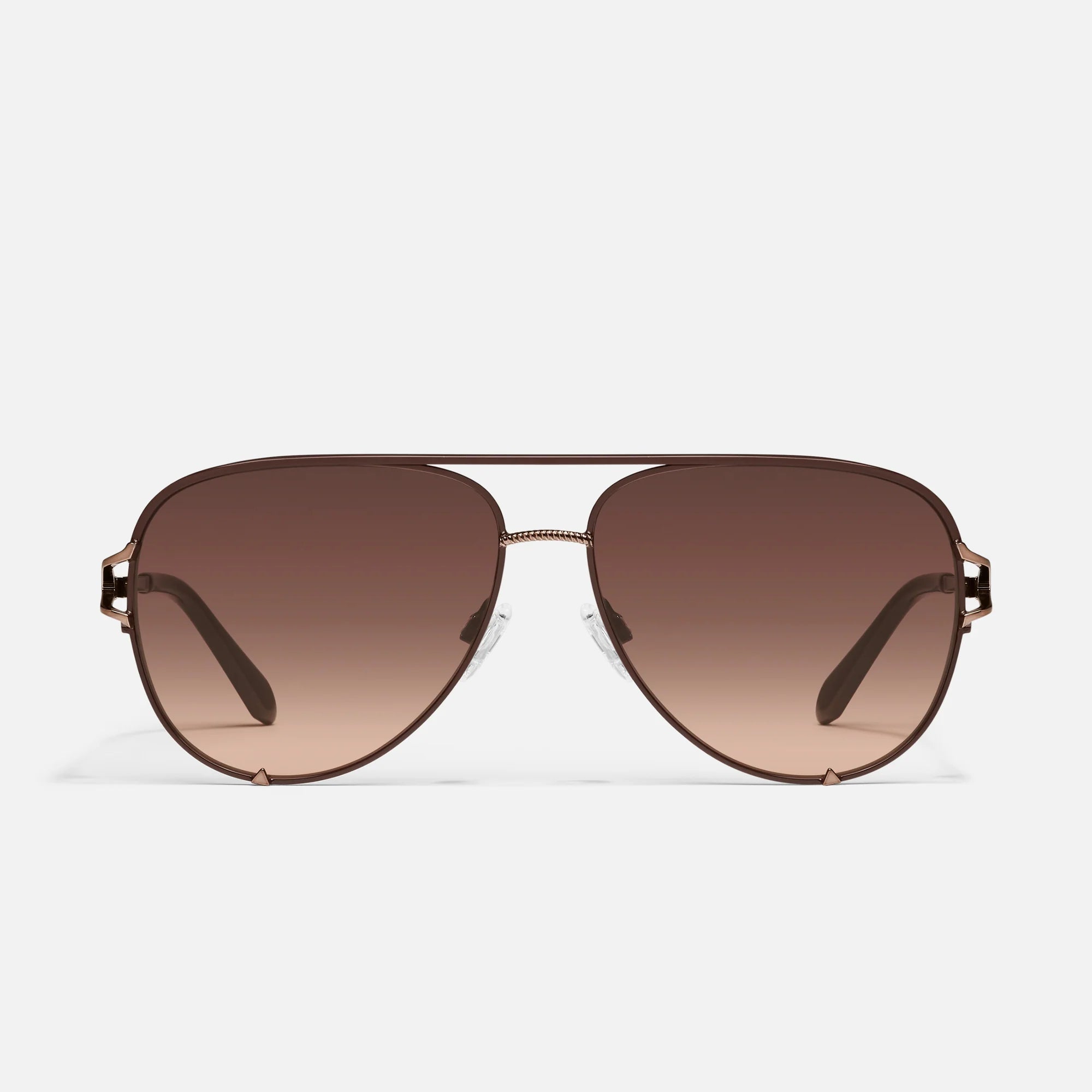 Quay High Key Twist Sunglasses - Polarized Cat Eye Sunglasses for Women, UV Protection, Fashionable & Lightweight - Perfect for Beach, Driving & Outdoor Activities