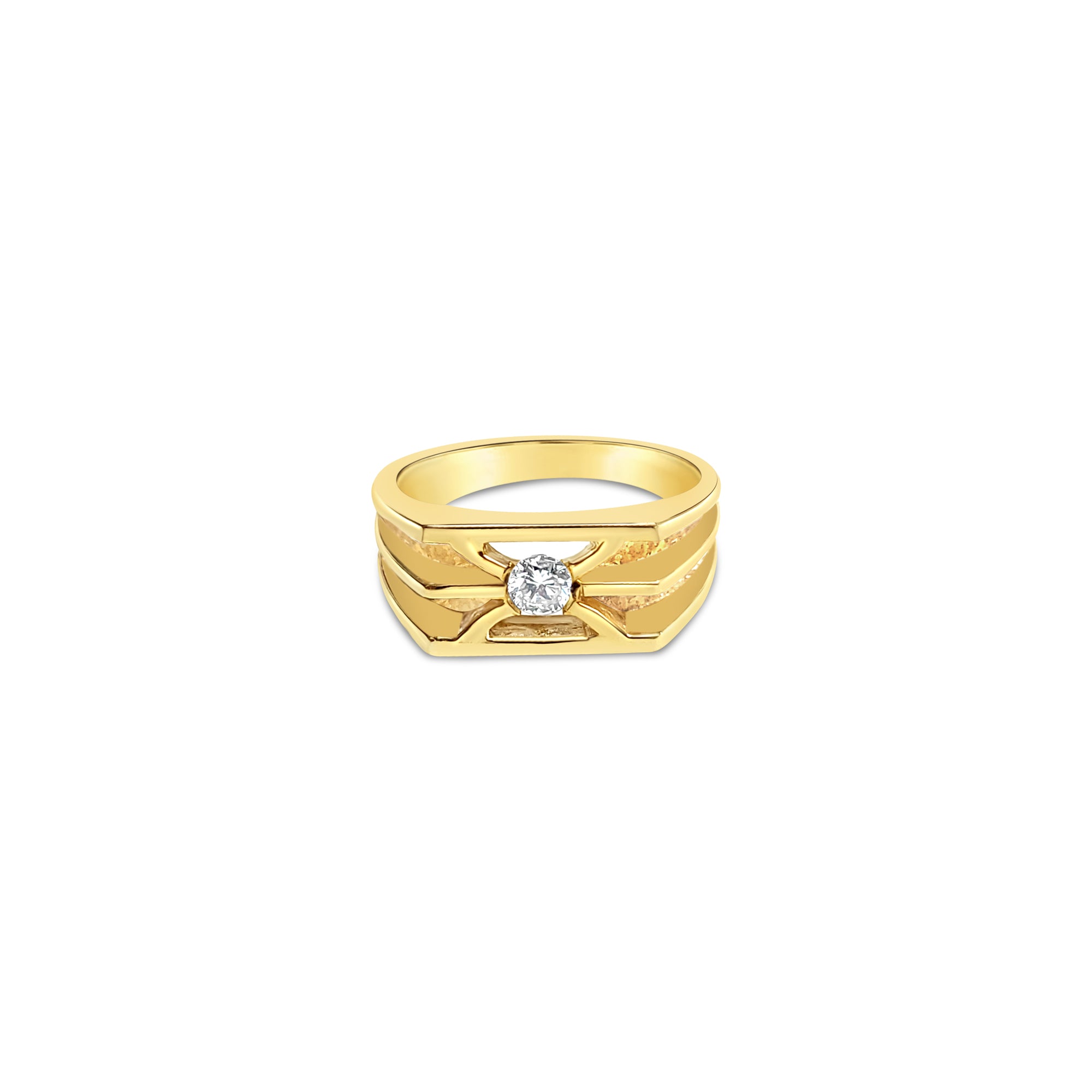 0.20 Carat Solitaire Diamond Ring in 14K Yellow Gold - Elegant Engagement & Wedding Jewelry for Women