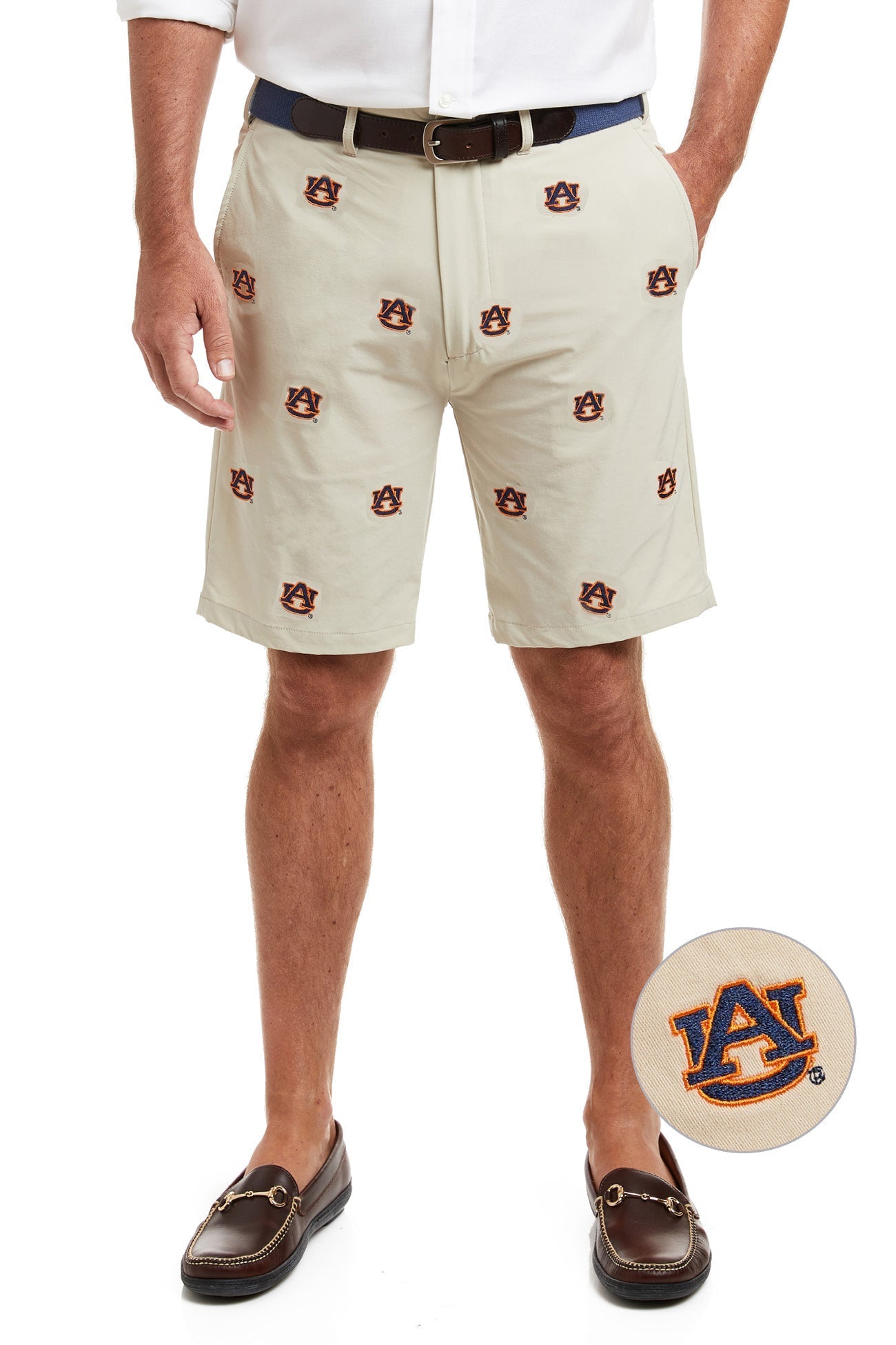 Auburn University Collegiate ACKformance Shorts - Comfortable Khaki Athletic Shorts for Men | Perfect for Gym, Running, and Casual Wear