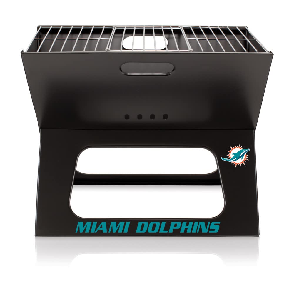 Portable NFL X-Grill Charcoal BBQ Grill for Camping, Tailgating & Outdoor Cooking - Perfect for Backyard Parties, Picnics and Game Day Grilling