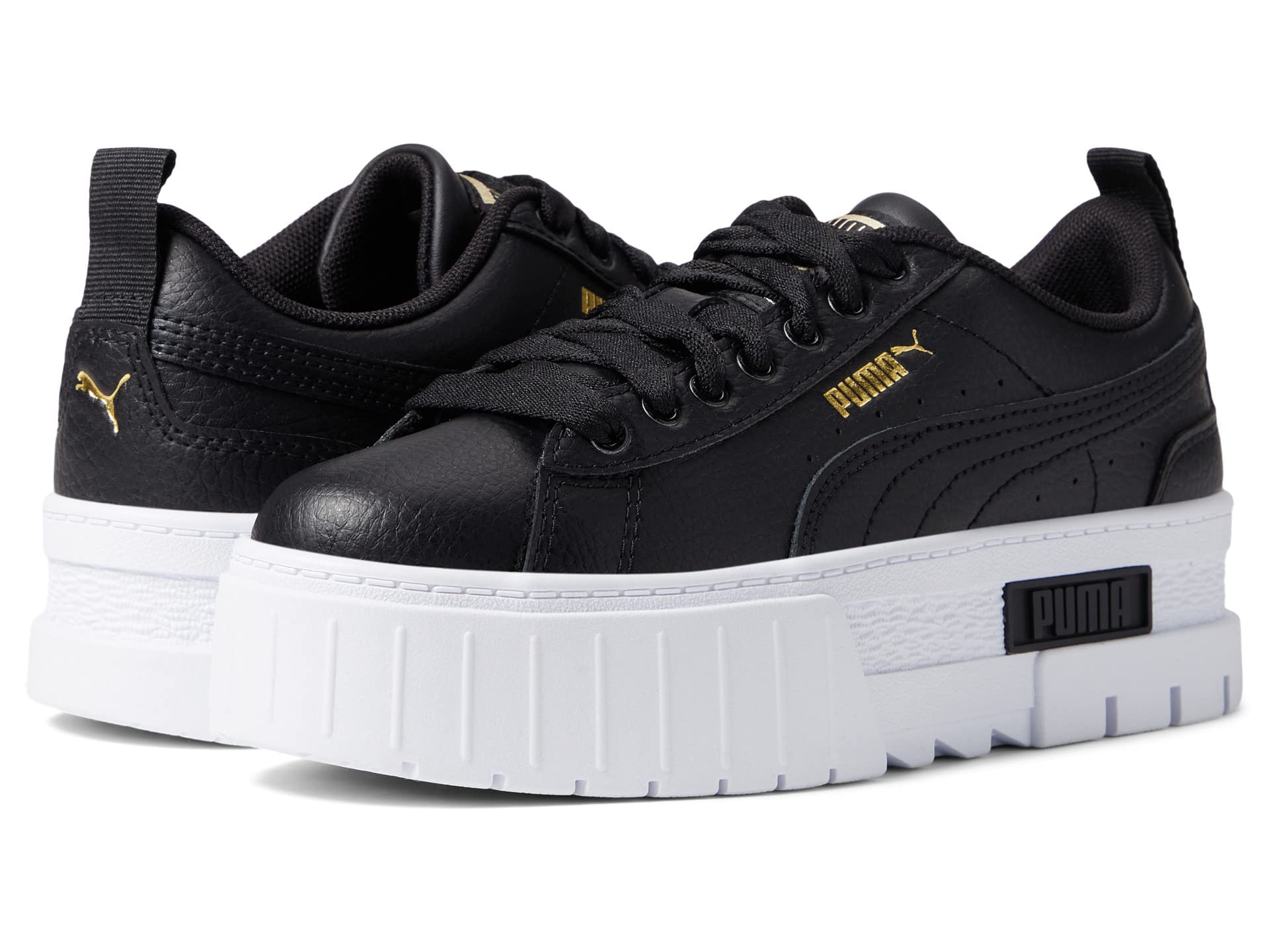 PUMA Mayze Leather Sneakers for Girls Big Kids - Stylish & Comfortable School Shoes for Everyday Wear