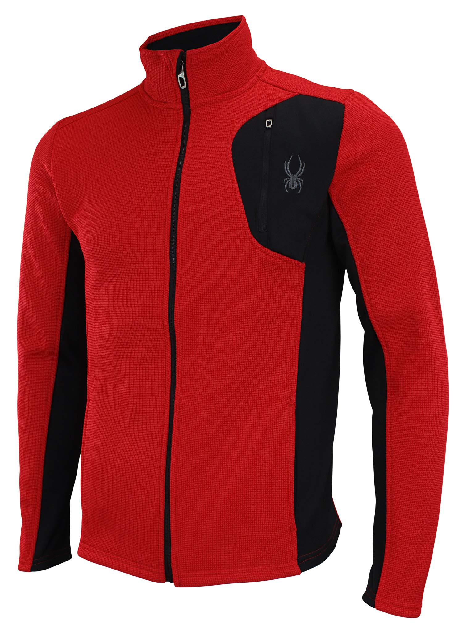 Spyder Men's Full Zip Fleece Jacket - Lightweight, Warm & Comfortable for Outdoor Activities, Hiking, and Casual Wear