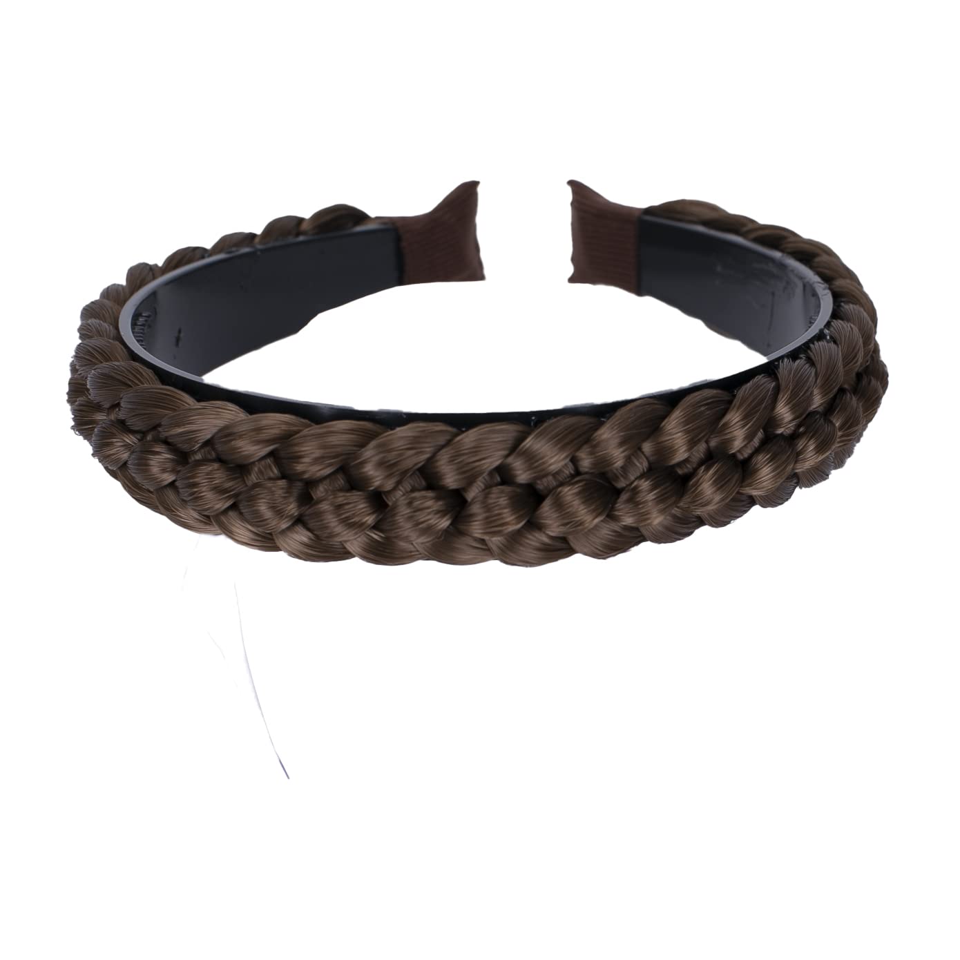 CAISHA Braided Ponytail Headband Hair Accessories for Women - Light Brown HR8, Perfect for Parties & Weddings