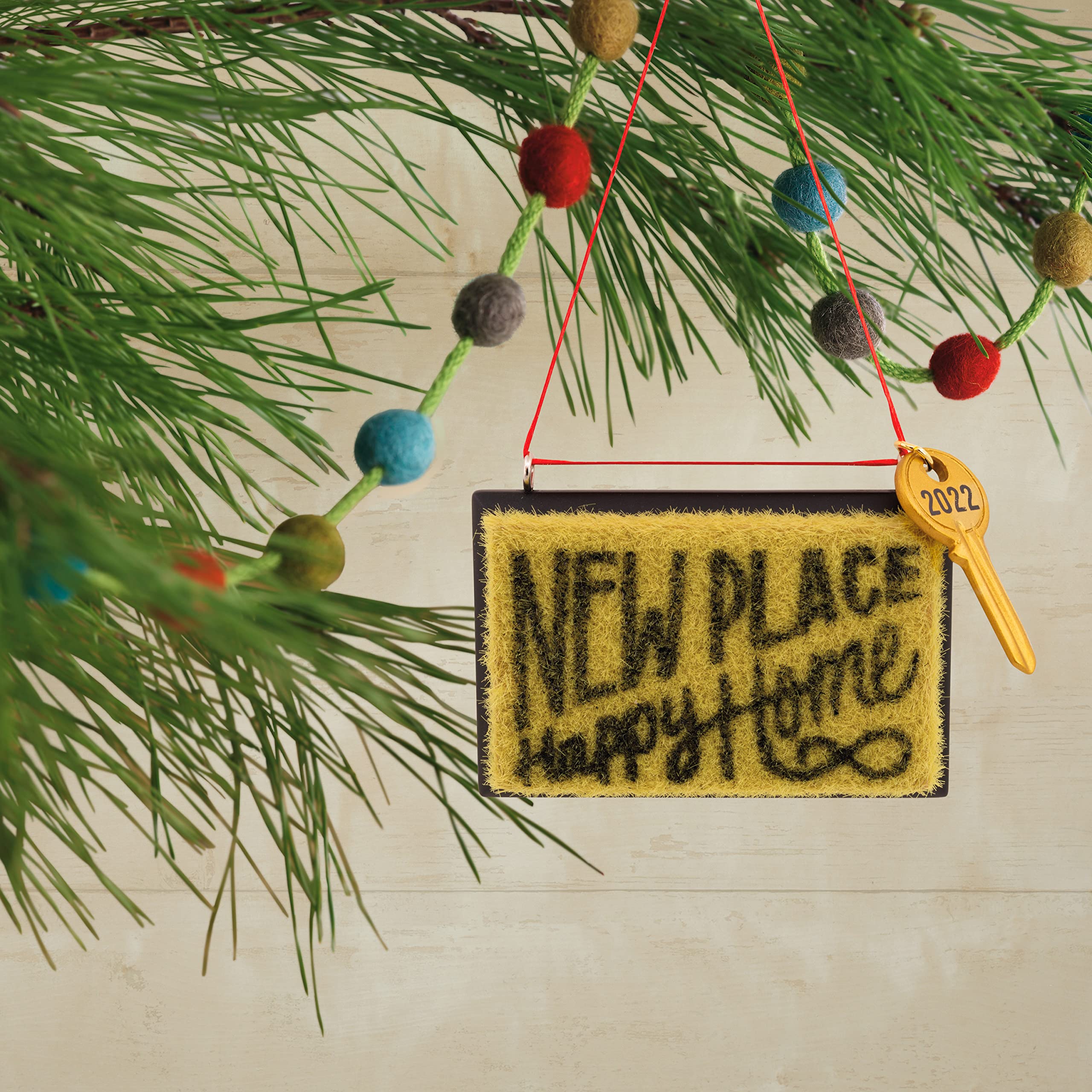 Hallmark 2022 New Home Christmas Ornament & Welcome Mat Set - Perfect for Housewarming Gifts, First Christmas Decorations, and Front Door Decor