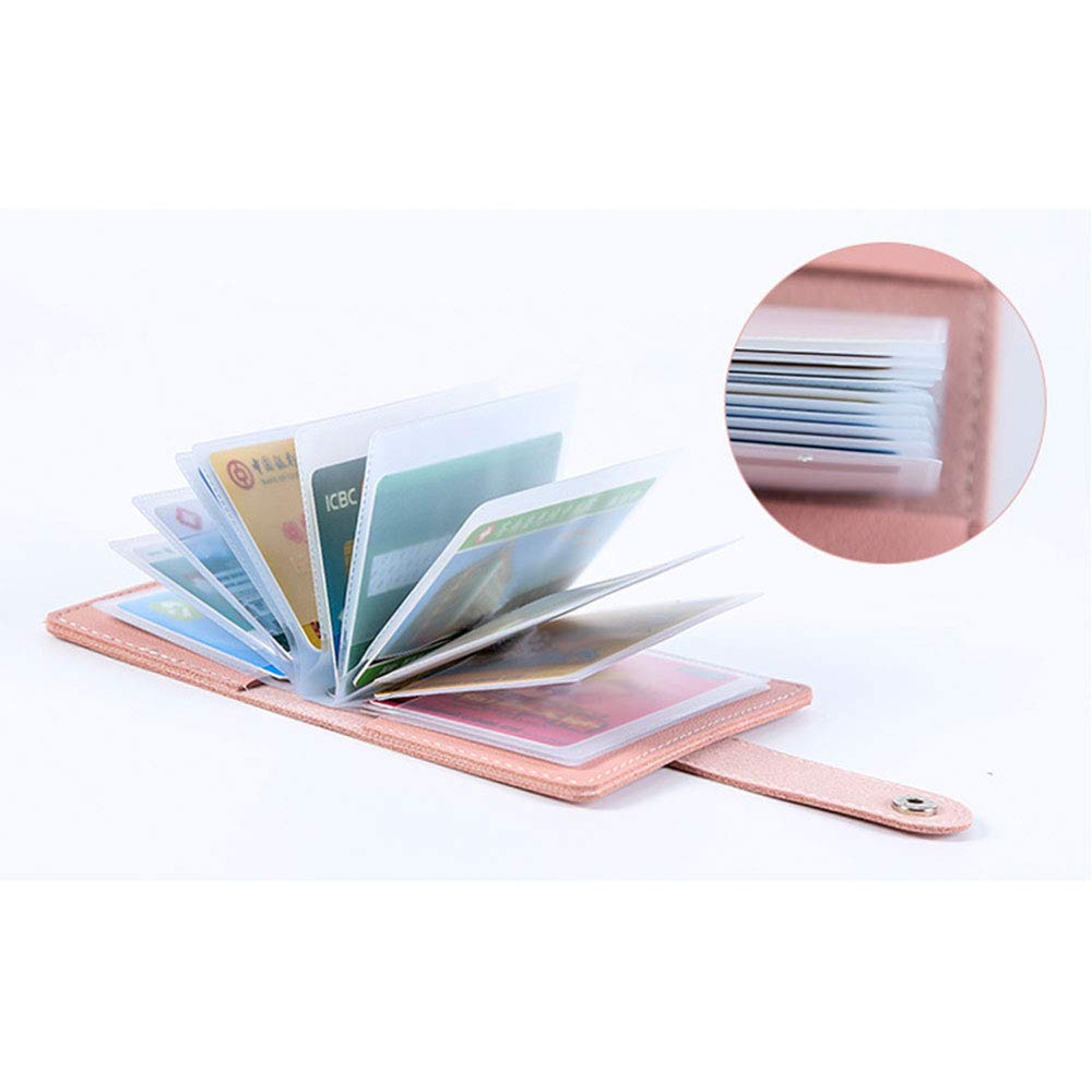 Premium PU Leather Card Holder - Slim Multi Card Case Wallet for Men & Women - Holds Debit, Credit, Business & ID Cards (7.5x11cm, Blue) - Perfect for Travel, Work & Everyday Use