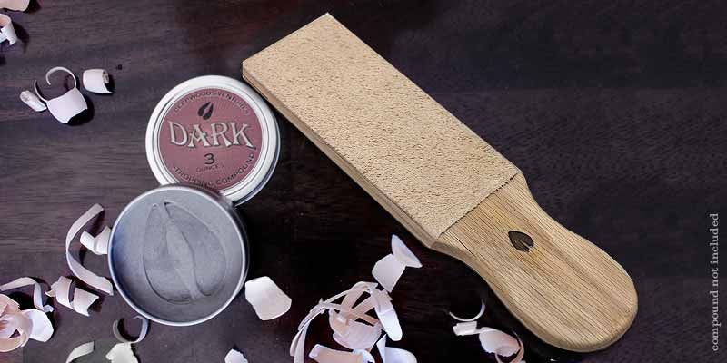 Premium 6-Inch Leather Sharpening Strop for Knives & Razors - Professional Honing Tool for Home & Workshop Use