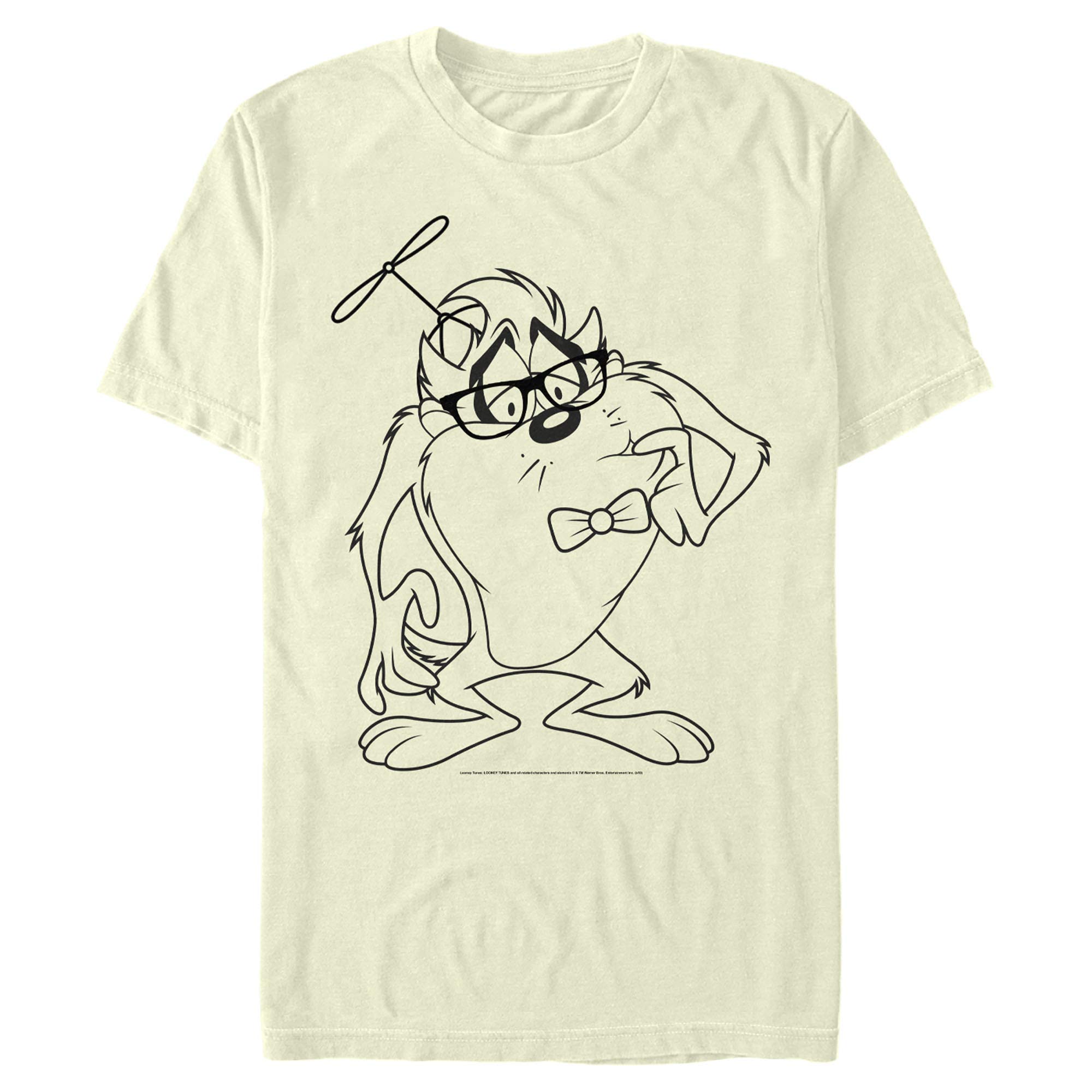 Men's Looney Tunes Taz Devil Big Face Graphic T-Shirt - Cartoon Character Cotton Tee for Casual Wear & Fan Gifts