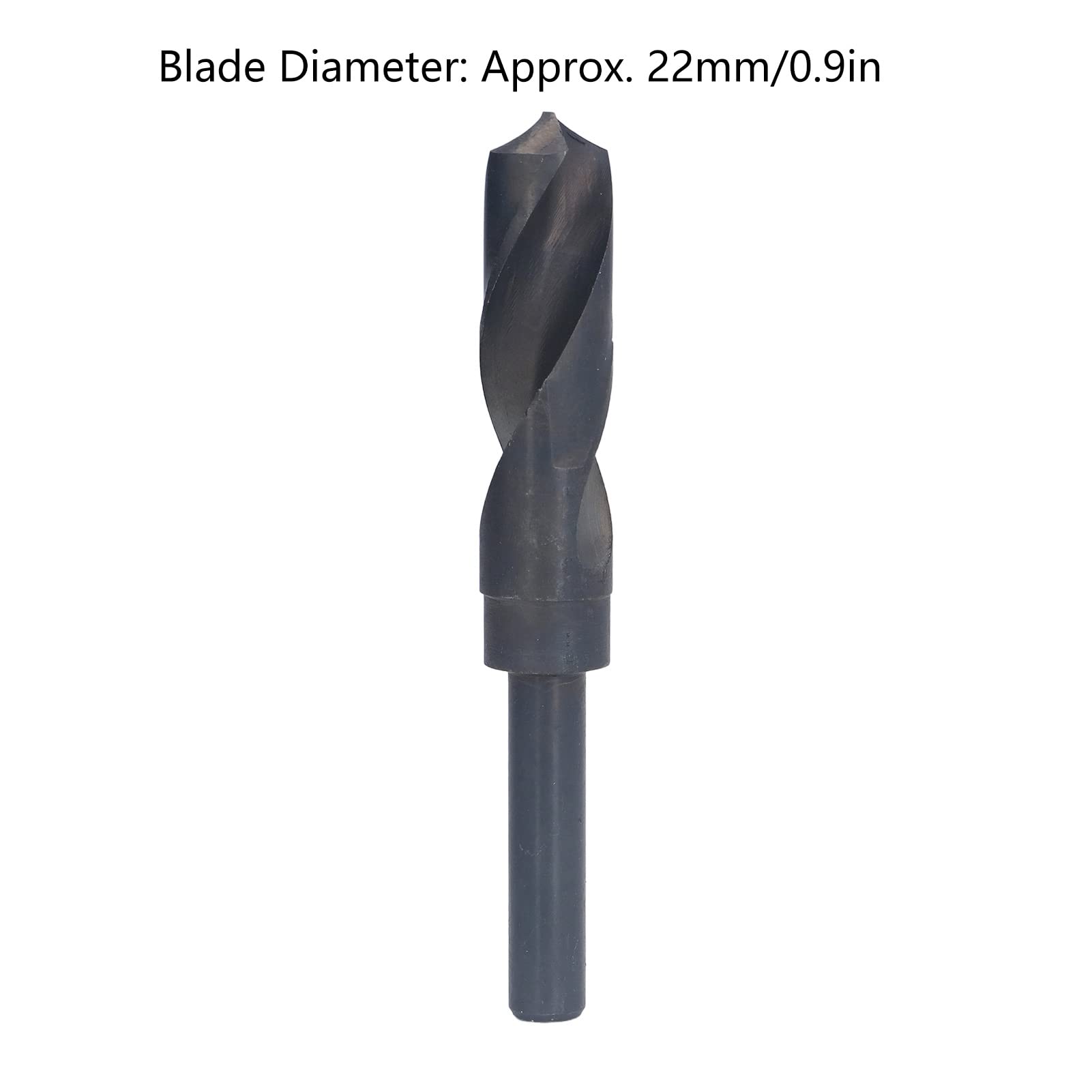 High-Speed Steel Twist Drill Bit - 2 Inch Straight Shank, Black Oxide Coated, Long Length for Metal, Wood & Plastic Drilling - Perfect for DIY Projects, Home Repairs & Professional Workshop Use