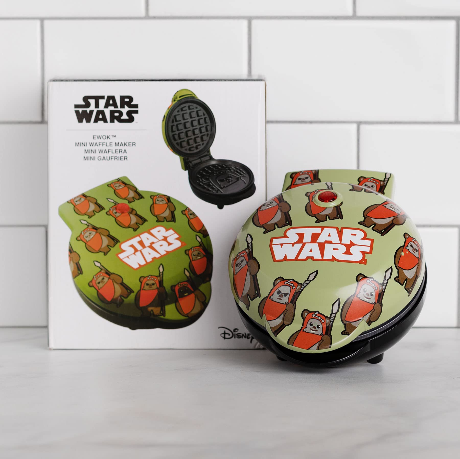 Star Wars Mini Ewok Waffle Maker - Fun Star Wars Kitchen Appliance for Kids & Adults - Perfect for Breakfast, Parties & Star Wars Fans