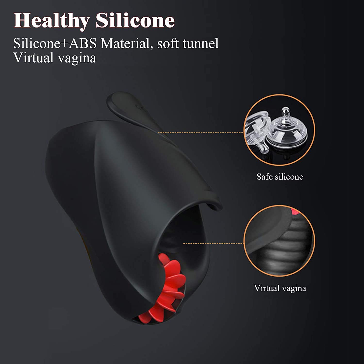 Btrice Electric Male Masturbator with 5 Tongue Modes - Automatic Vibrating Airplane Cup for Enhanced Pleasure | Perfect for Solo Play, Couples Fun & Discreet Personal Use