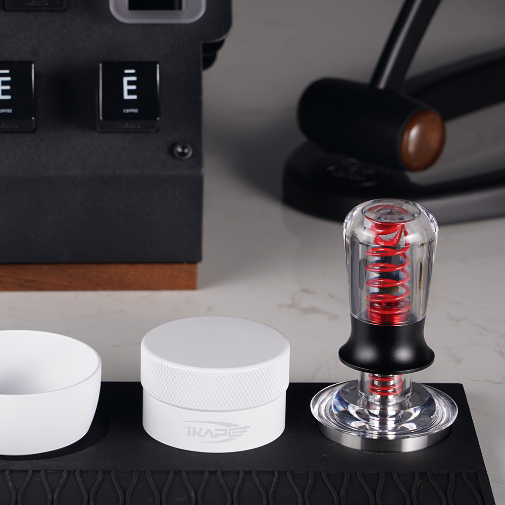 Premium Transparent Coffee Tamper - 58mm Calibrated Espresso Tamper for Barista & Home Use - Perfect for Espresso Machines, Coffee Shops & Home Brewing