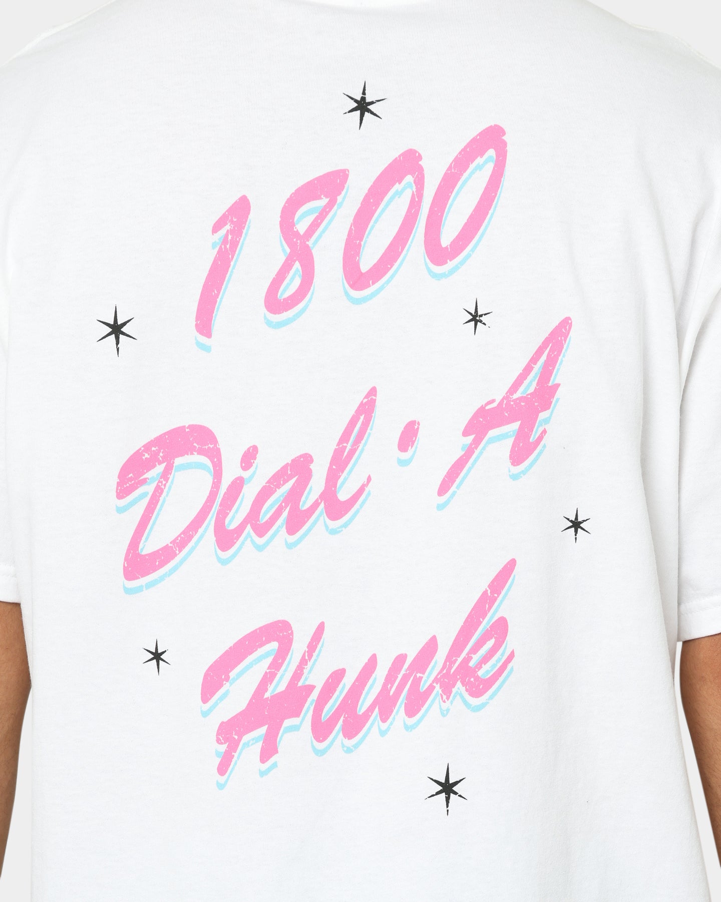 Johnny Bravo Dial A Hunk Graphic T-Shirt - White Cotton Vintage Tee for Men - Perfect for Casual Wear, Cosplay & 90s Cartoon Fan Gifts