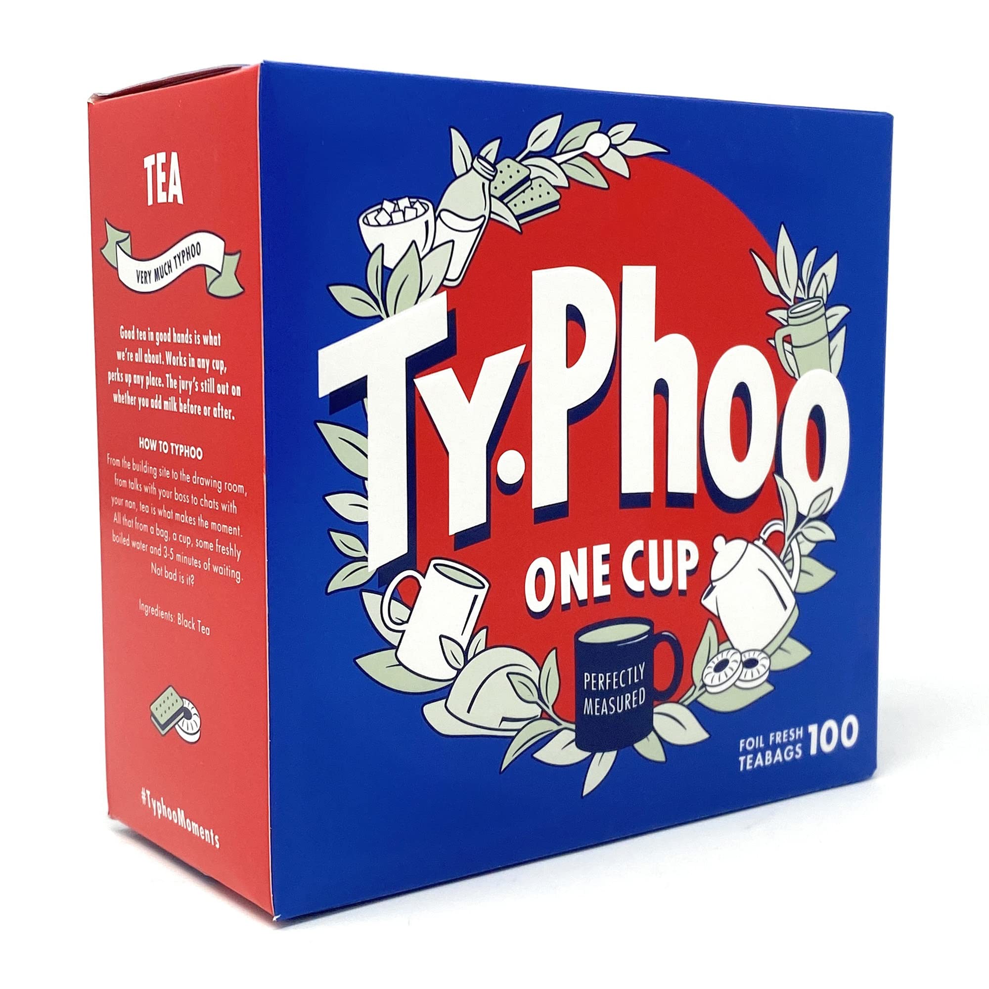 Typhoo Tea One Cup Special Blend Black Tea (100 Tea Bags) – Premium British Breakfast Tea, Rich & Full-Bodied Flavor | Perfect for Morning Energy, Afternoon Relaxation & Office Tea Time