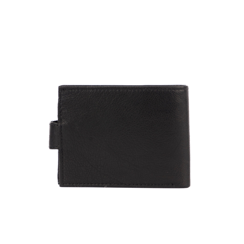 Tracker Core RFID Leather Double Center Wing Wallet with Snap Closure - Secure & Stylish RFID Blocking Wallet for Travel, Business, and Everyday Use