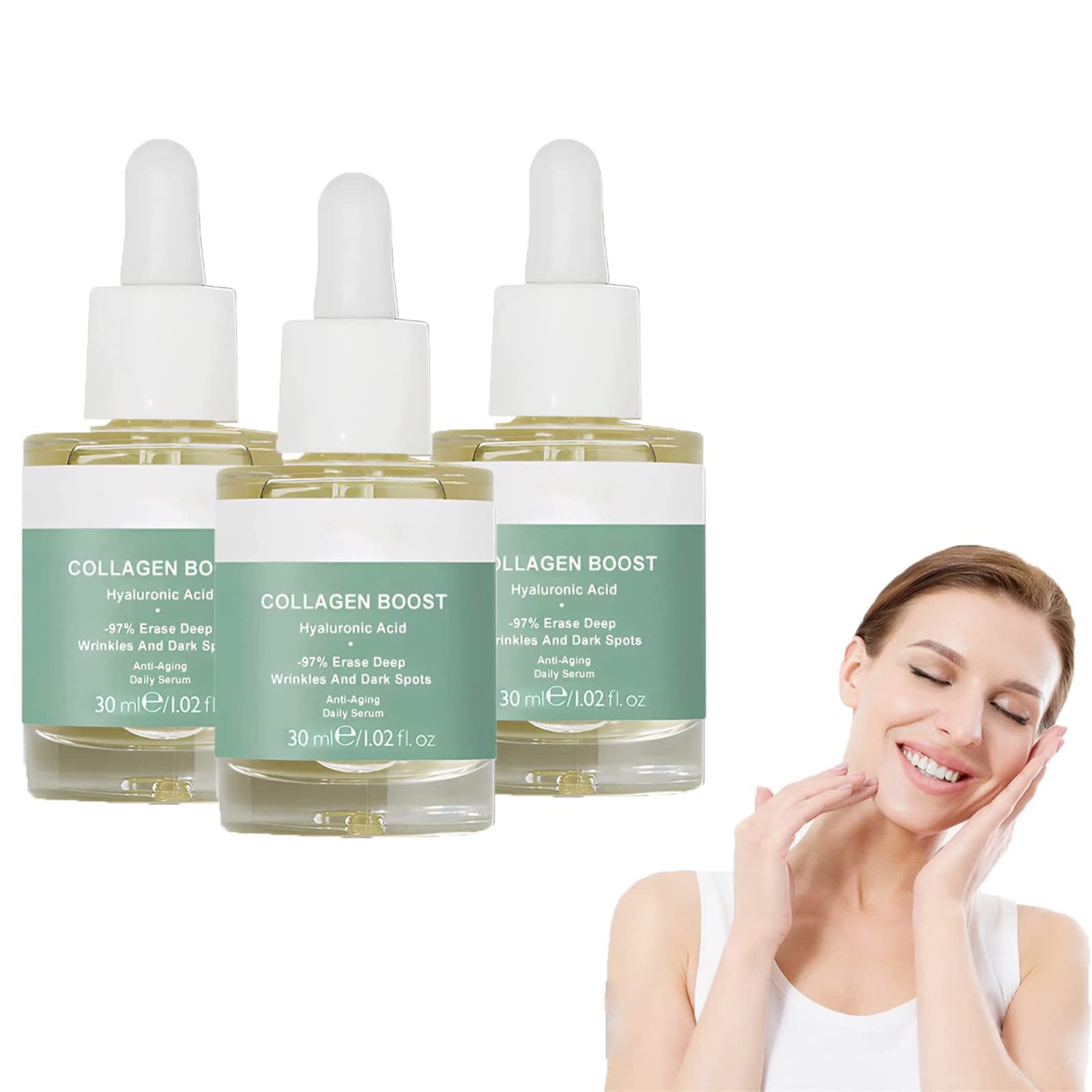 Beautylady Collagen Lifting Body Oil - Anti-Aging Firming & Hydrating Skin Care Treatment for Face & Body (3 Pack) | Perfect for Daily Moisturizing, Massage & Post-Workout Recovery