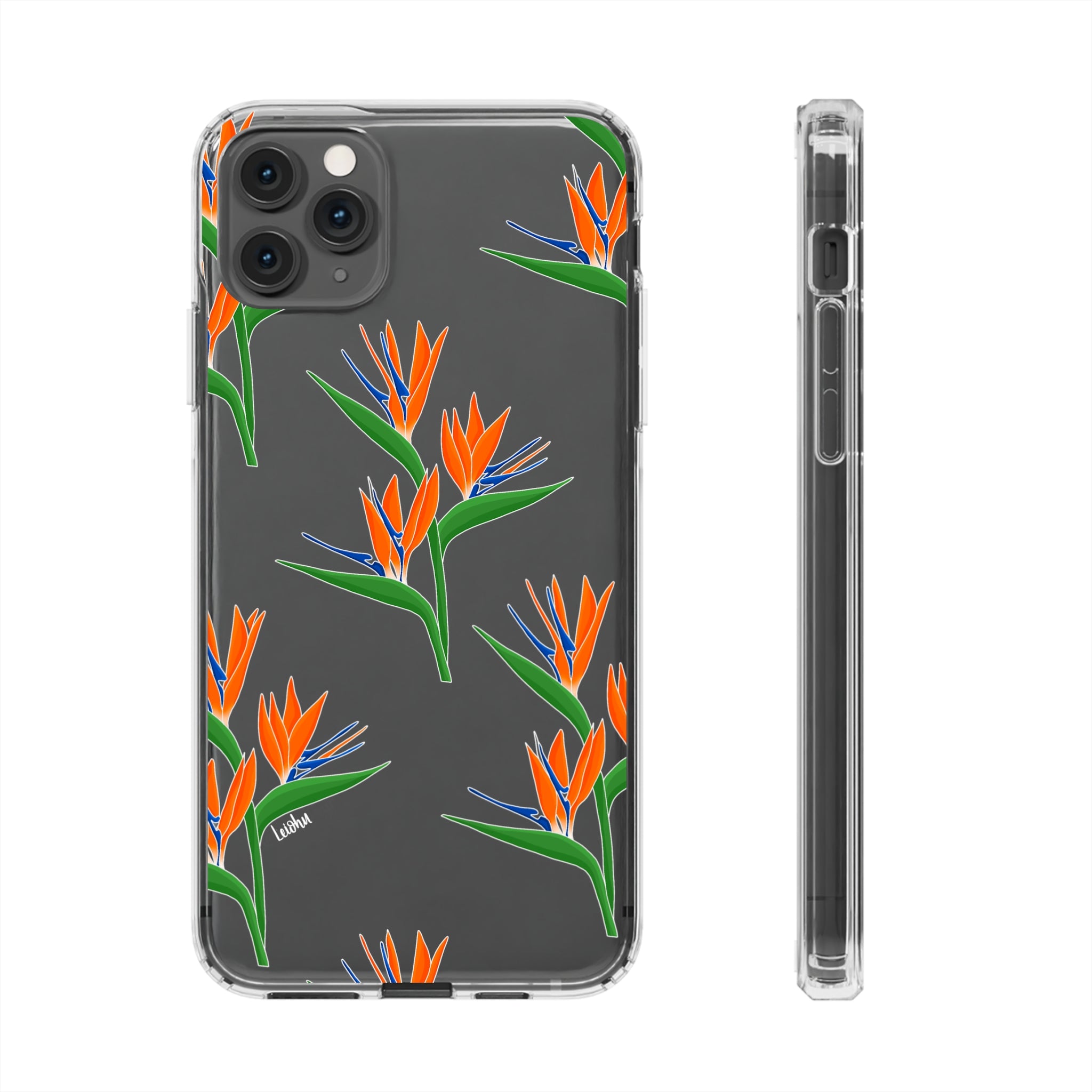 Bird of Paradise Clear Phone Case - Durable Protective Cover for iPhone & Samsung - Perfect for Nature Lovers & Tropical Style