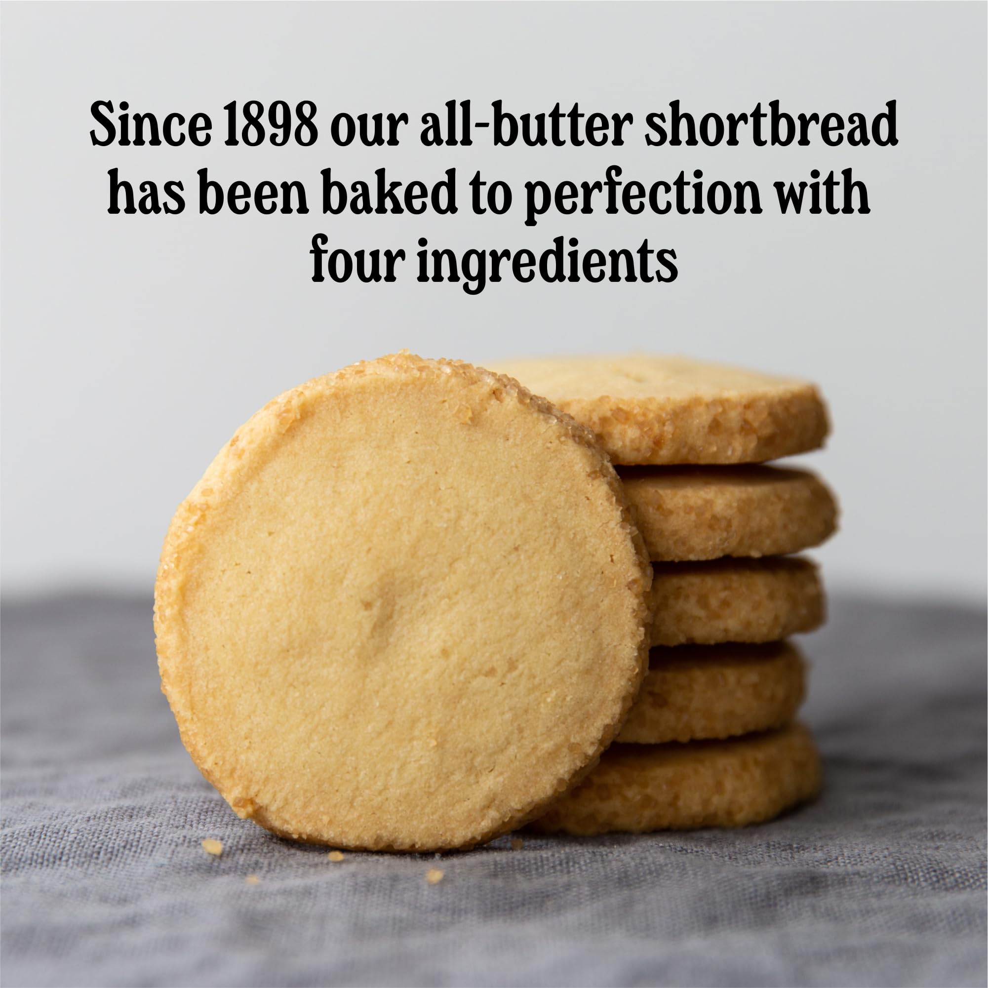 Walkers Pure Butter Shortbread Cookies, Rounds, 5.3 oz (150g) - Authentic Scottish Recipe - Perfect for Tea Time, Gifts & Holiday Baking
