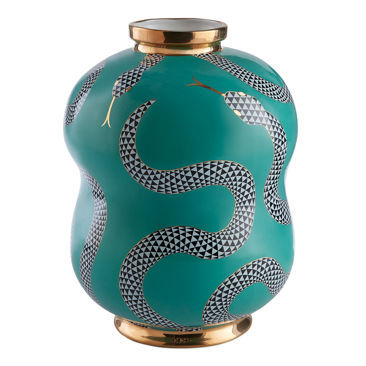 Eden Cinched Vase - Elegant Floral Centerpiece for Home Decor, Wedding, and Tabletop Arrangements | Perfect for Living Room, Dining Table, and Event Decorations