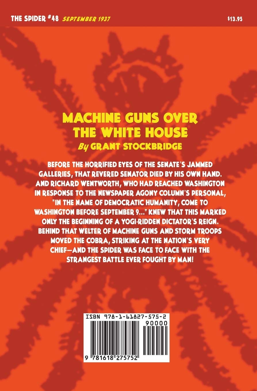 The Spider #48: Machine Guns Over the White House - Action-Packed Thriller Novel | Political Conspiracy & Suspense | Perfect for Mystery Lovers & Book Clubs
