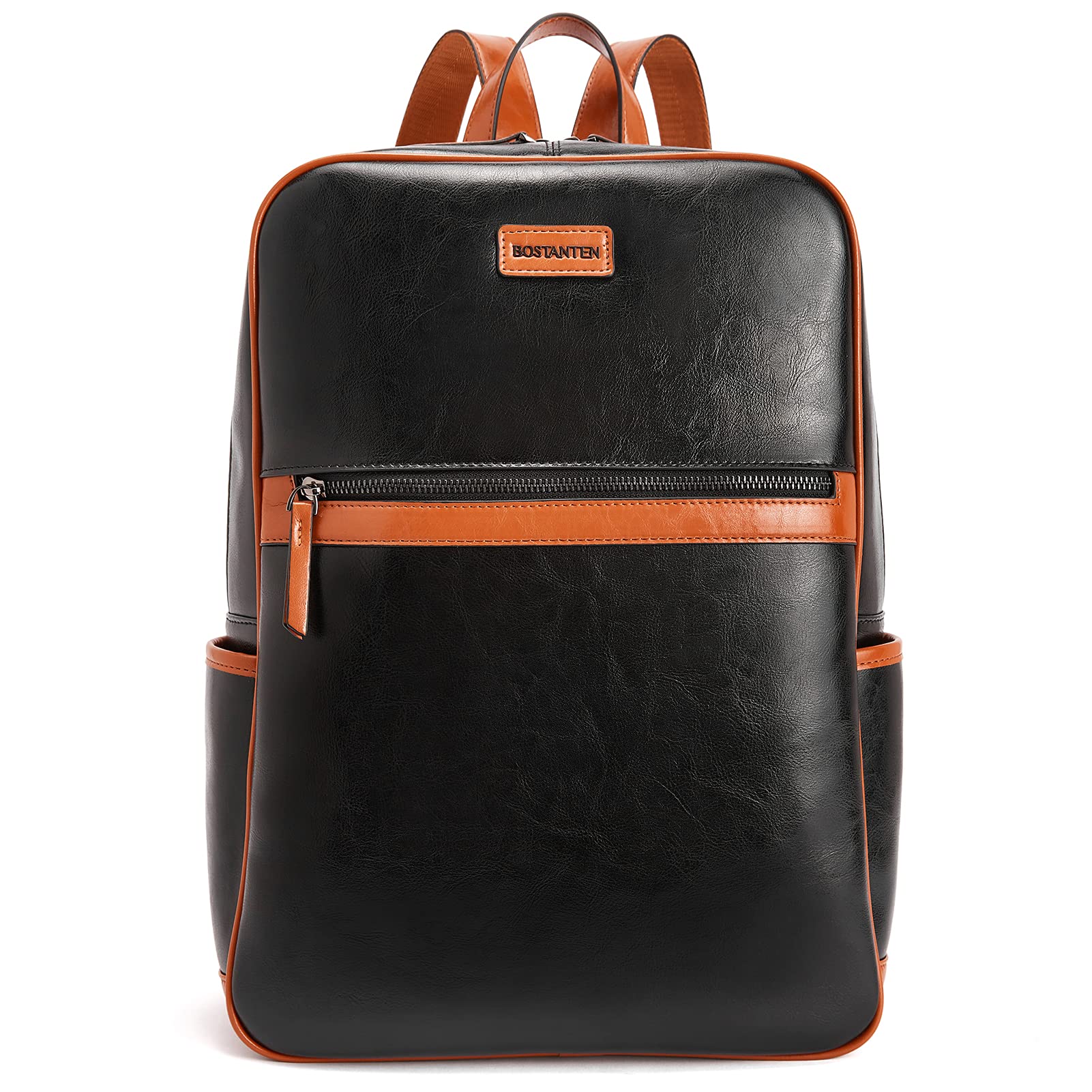 BOSTANTEN Genuine Leather 15.6 Inch Laptop Backpack for Women - Stylish Work & Travel Computer Bag, Durable College Backpack for Daily Use, Business Commute & School Essentials