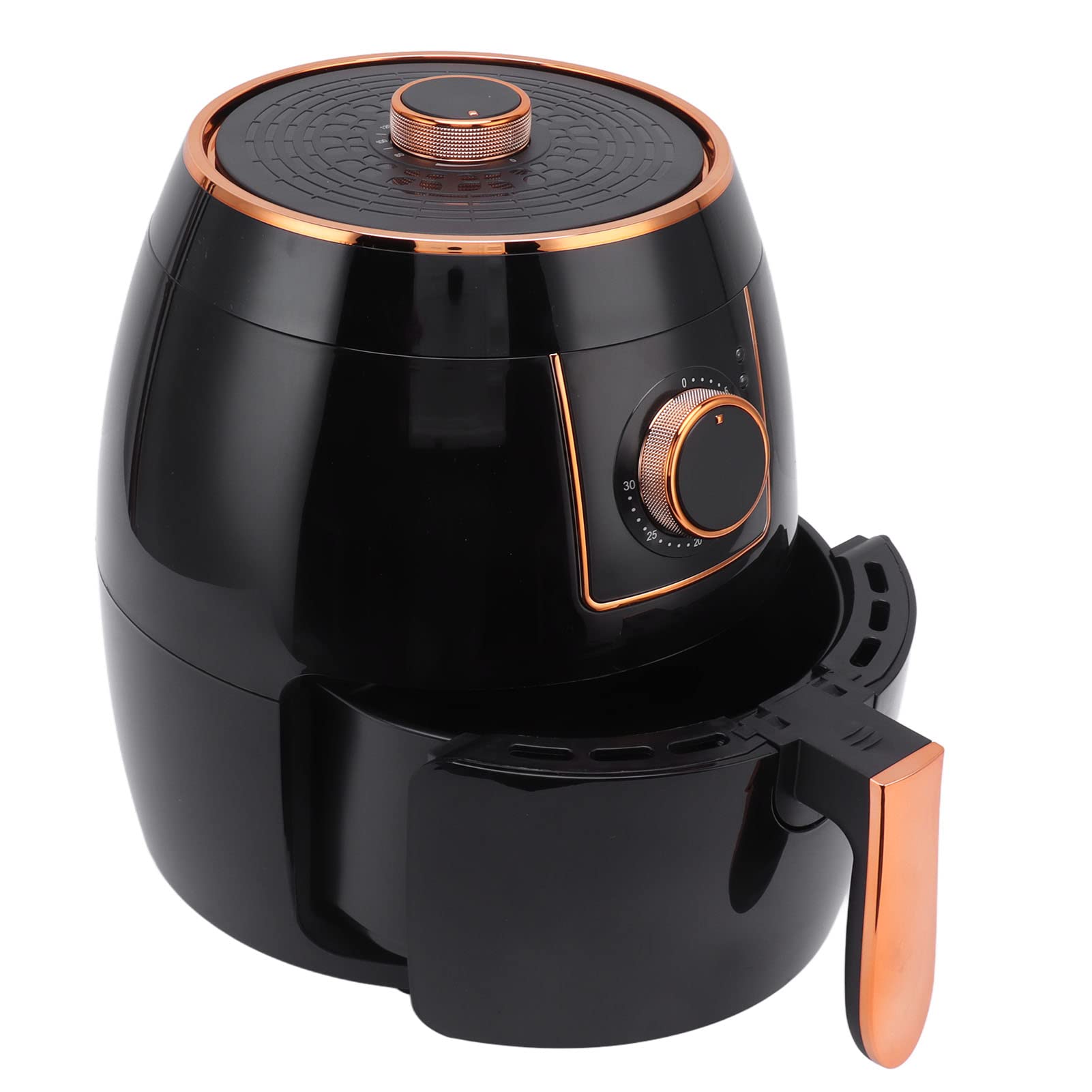 1300W 5.5L Air Fryer Oven - Oil Free Electric Cooker with Precise Temperature Control & Nonstick Stainless Steel Basket - Perfect for Healthy Cooking, Baking Pizza, Roasting, and Reheating at Home (Mechanical Model)
