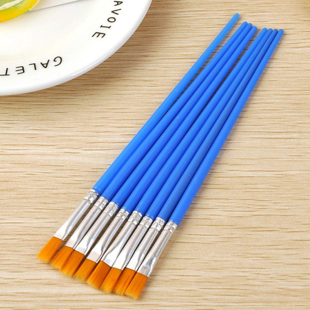 Exceart 50pcs Oil Painting Brush Set - Nylon Artist Brushes for Kids & Students - Perfect for Canvas & Watercolor Painting