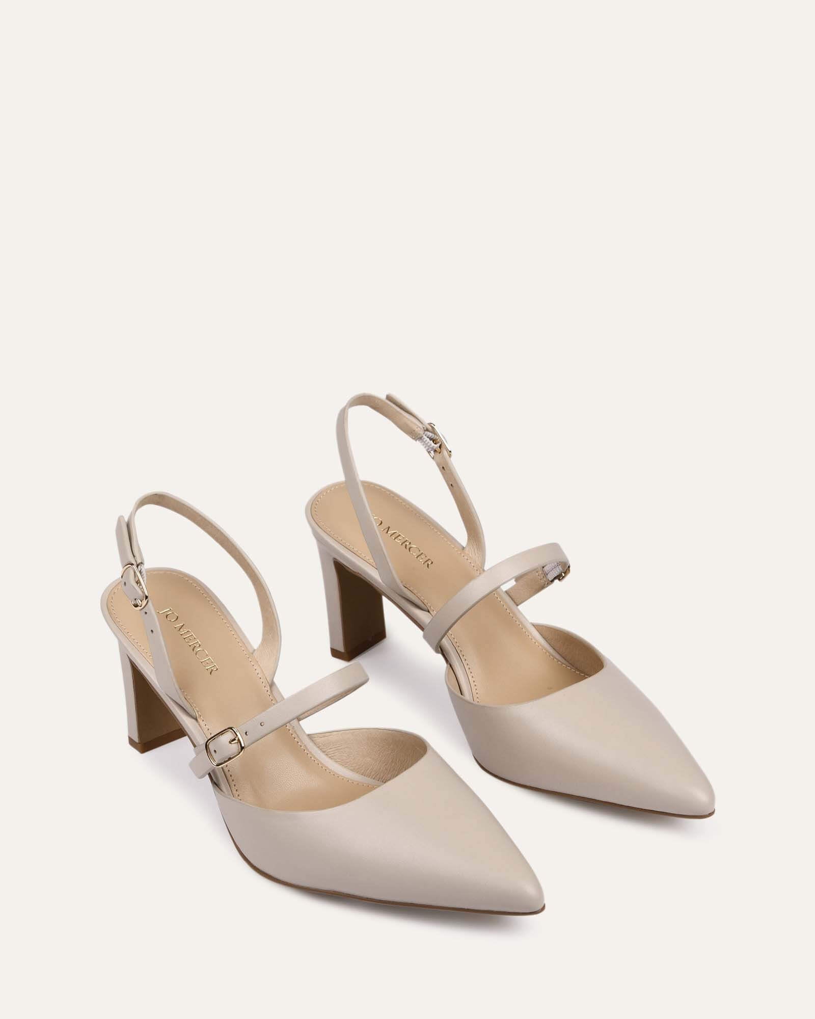 KARINA Women's Mid Heel Pumps - Genuine Bone Leather Dress Shoes for Work, Party & Special Occasions