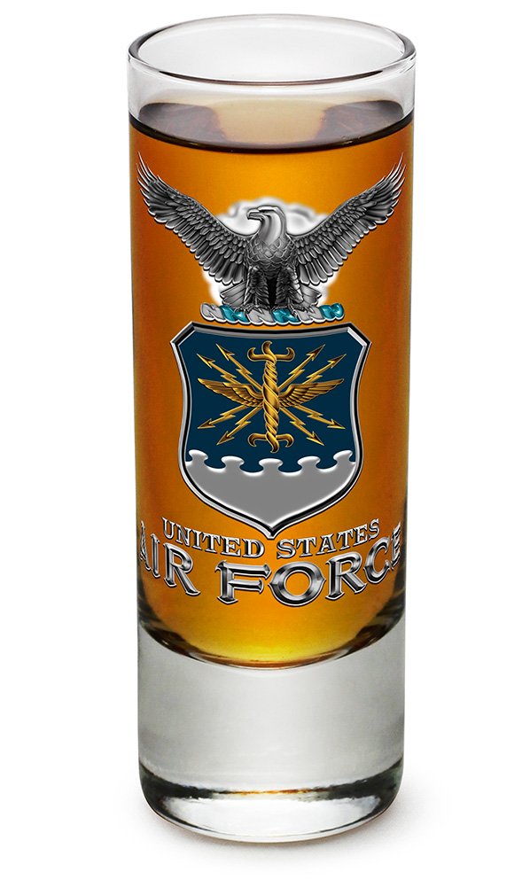 USAF Air Force Missile Logo Shot Glass Set - 36 Pieces (2oz) - Perfect for Military Parties, Gifts & Collectors