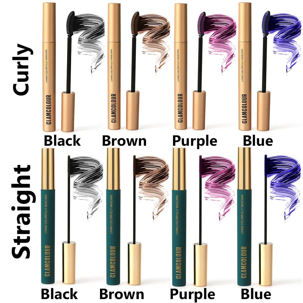 Naiart Magic Color Skinny Eyelash Curler & Silk Fiber Mascara Set - Waterproof, Black | Perfect for Natural Lashes, Daily Makeup & Special Occasions