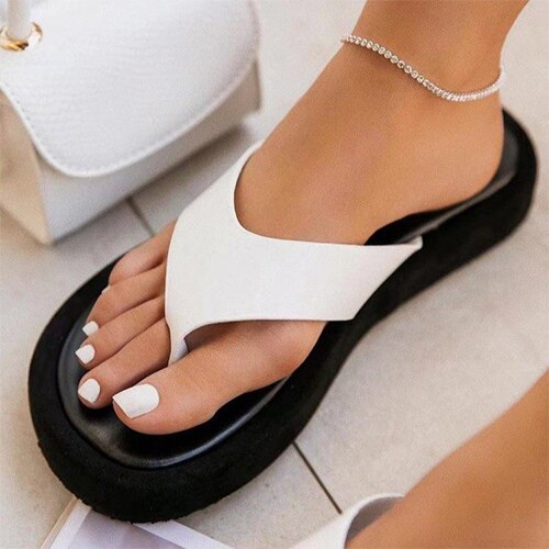 Lovevop Women's Platform Flip Flops - Thick Sole Casual Sandals for Women | Beach Shoes, Summer Slippers, Plus Size Ladies Footwear | Perfect for Back to School, Vacation & Outdoor Activities