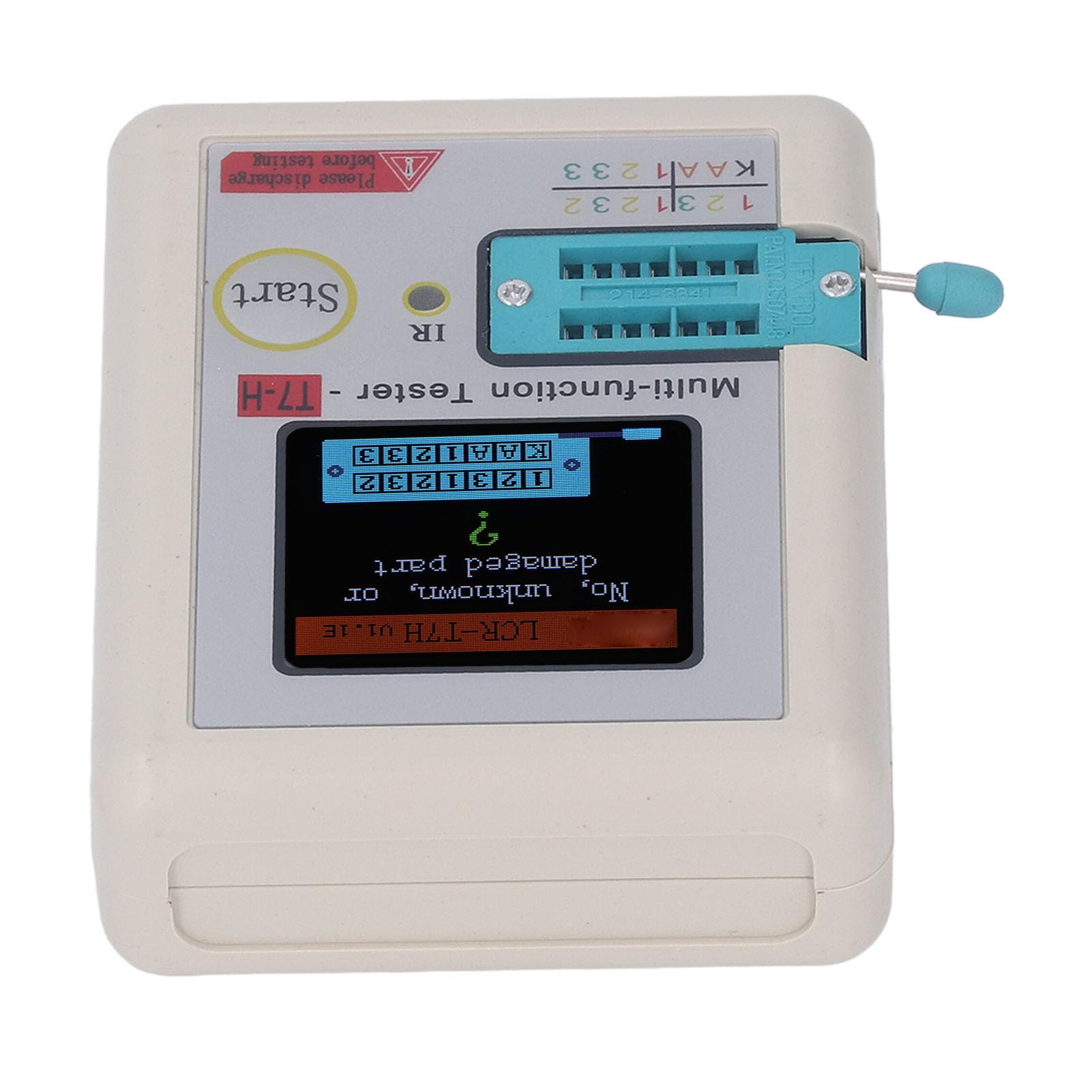 Digital Transistor Tester with LCD Display - Automatic NPN/PNP Transistor Meter for Electronics Repair, DIY Projects & Component Testing