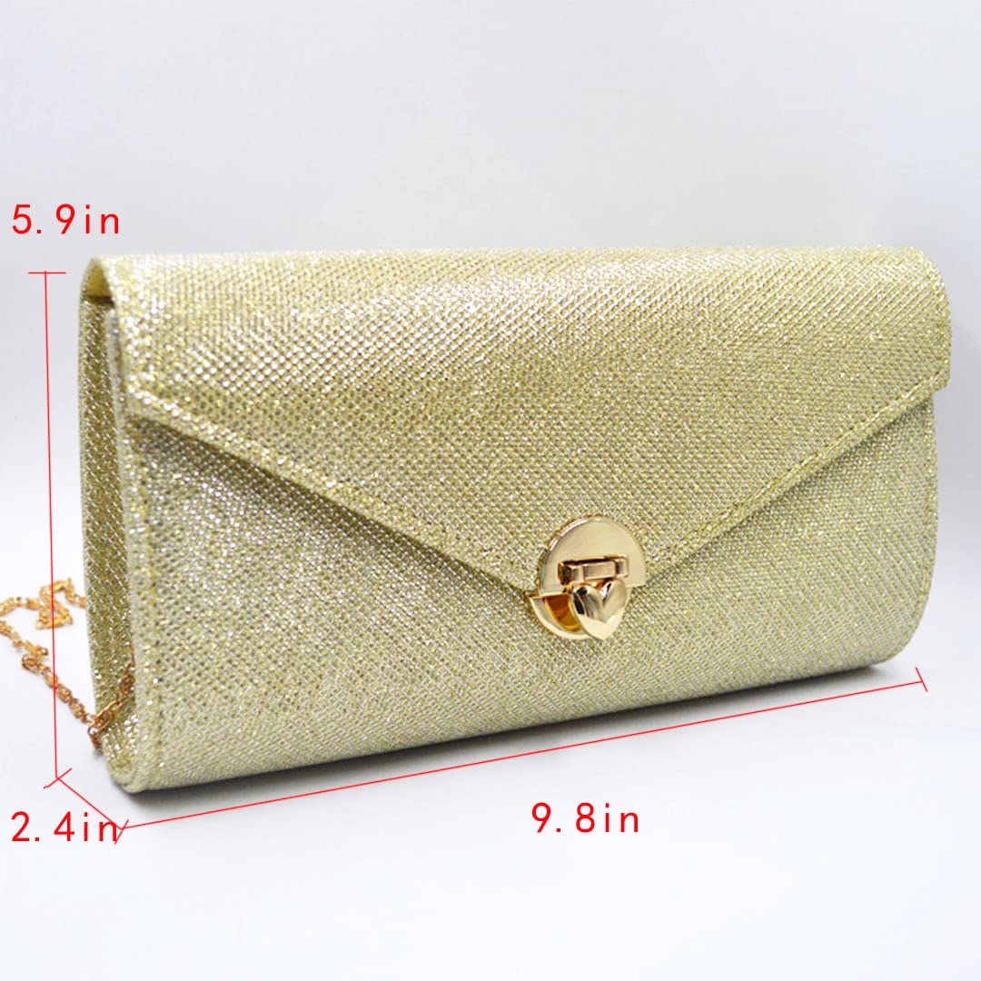 Sparkly Rhinestone Envelope Clutch Purse for Women - Elegant Evening Bag for Weddings, Parties & Special Occasions | Glitter Bridal Handbag for Prom, Dinner Dates & Formal Events