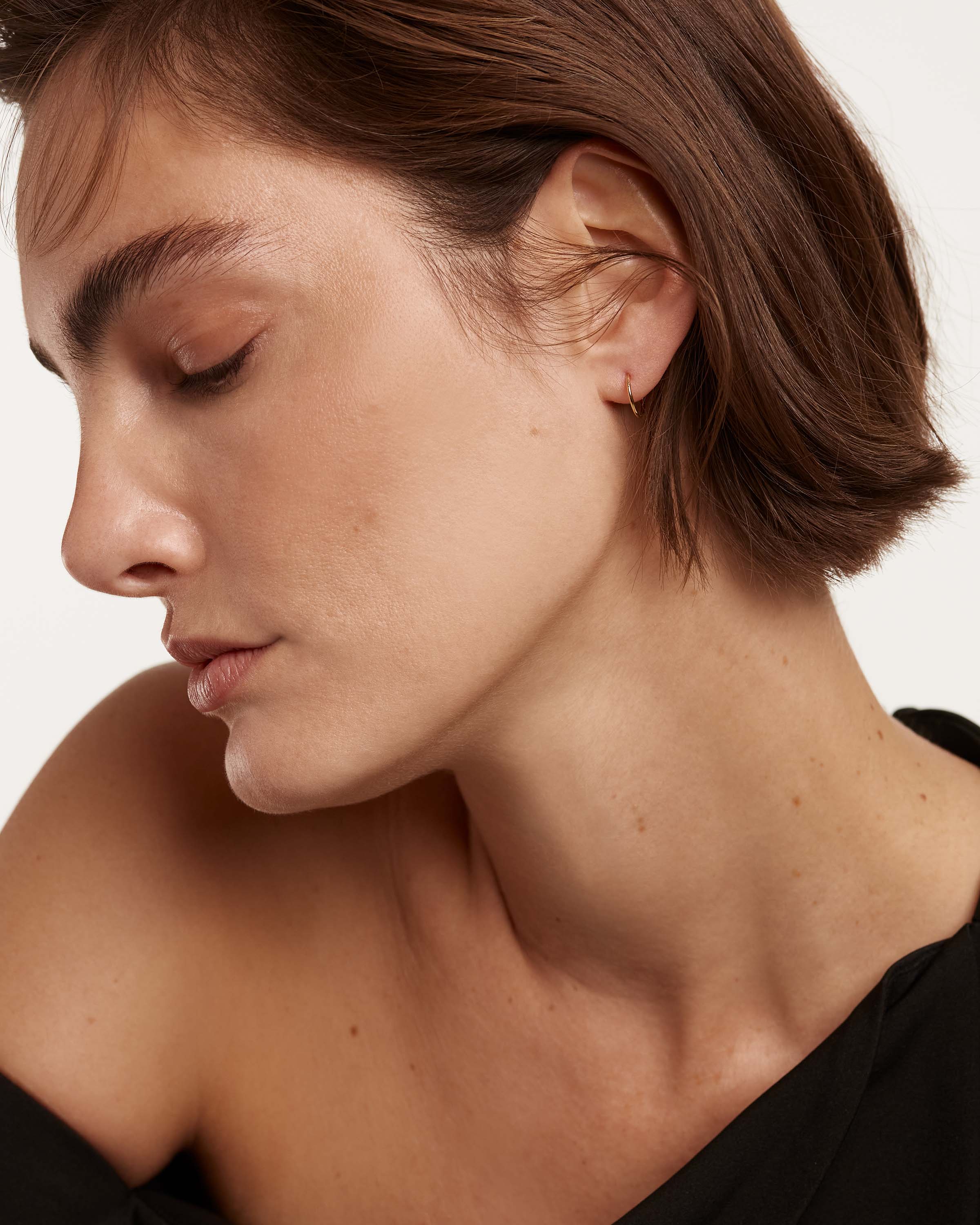 14K Gold Mini Hoop Earrings for Women - Dainty & Hypoallergenic - Perfect for Everyday Wear, Work & Special Occasions