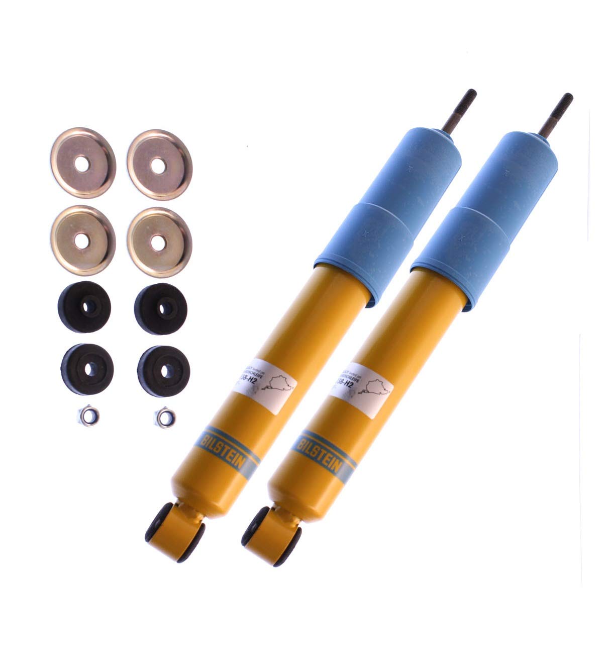 Bilstein B6 4600 Performance Shock Absorbers (Pair) - Compatible with Isuzu Trooper 3.2L & 3.5L V6 - Front Suspension Upgrade for Off-Road & Towing