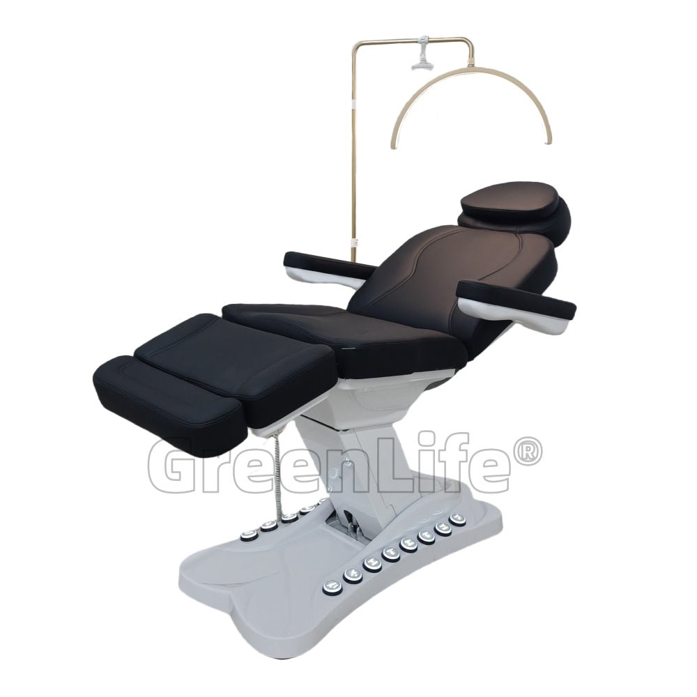 Greenlife® CarryAll 4 Motors Electric Facial Bed SPA Massage Chair with Silicone Leather - Large Foot Control Buttons & Handheld Remote - Perfect for Salon, Spa & Home Relaxation