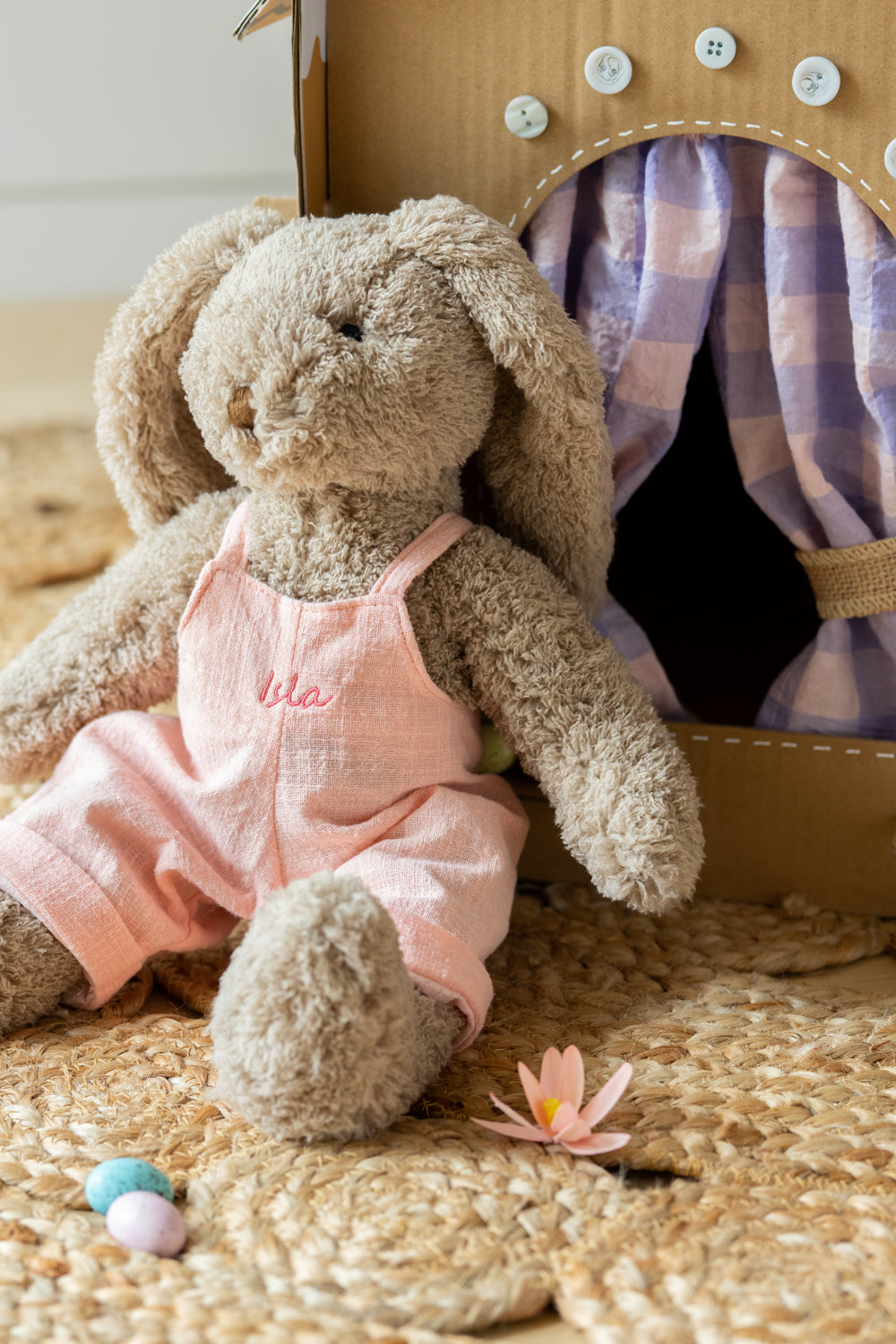 Personalized Bunny Plush Toy - Mr. Honey Bunny Baby Pink Stuffed Animal for Kids, Gifts & Nursery Decor | Perfect for Birthdays, Easter & Baby Showers