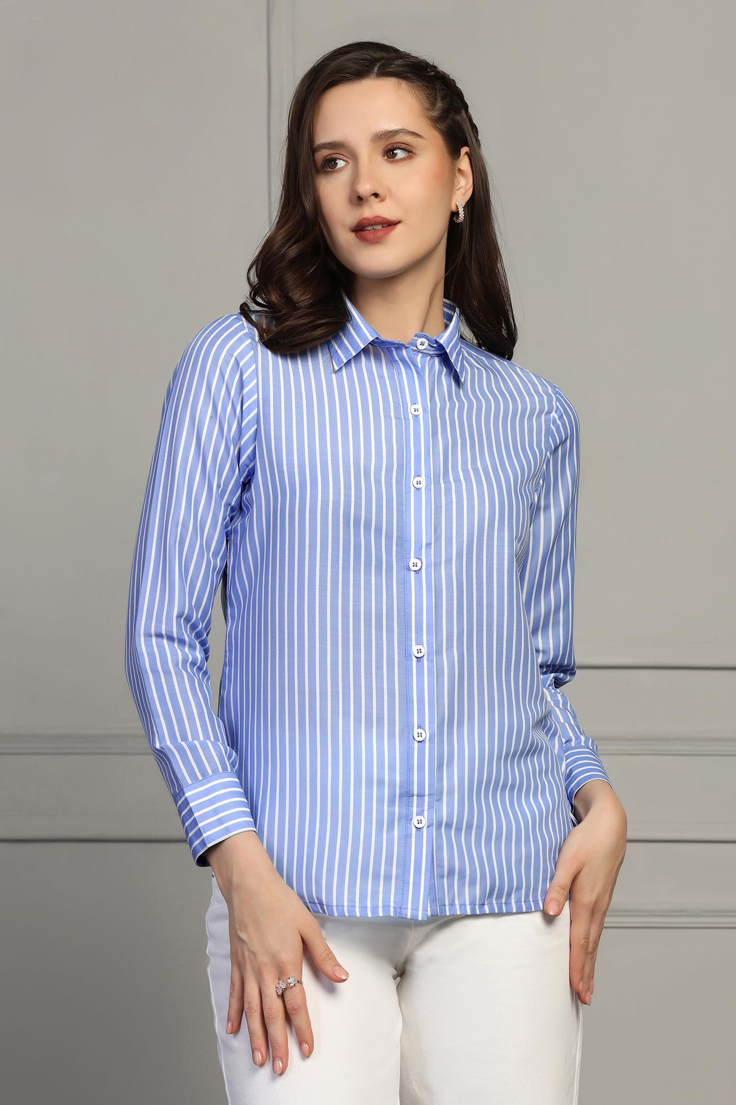 Jwalin Women's Stylish Western Shirt - Casual & Formal Wear for Office & Outings