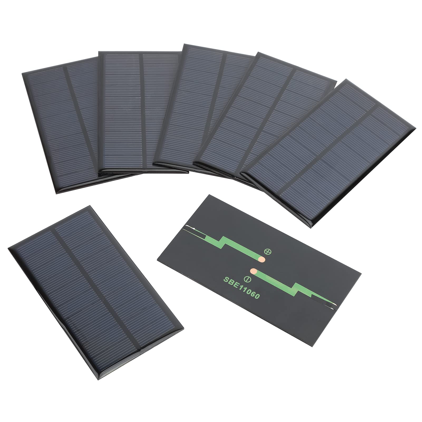 FellDen 10PCS 5V 200mA Micro Solar Panels - Polycrystalline Photovoltaic Solar Cells Kit (4.33