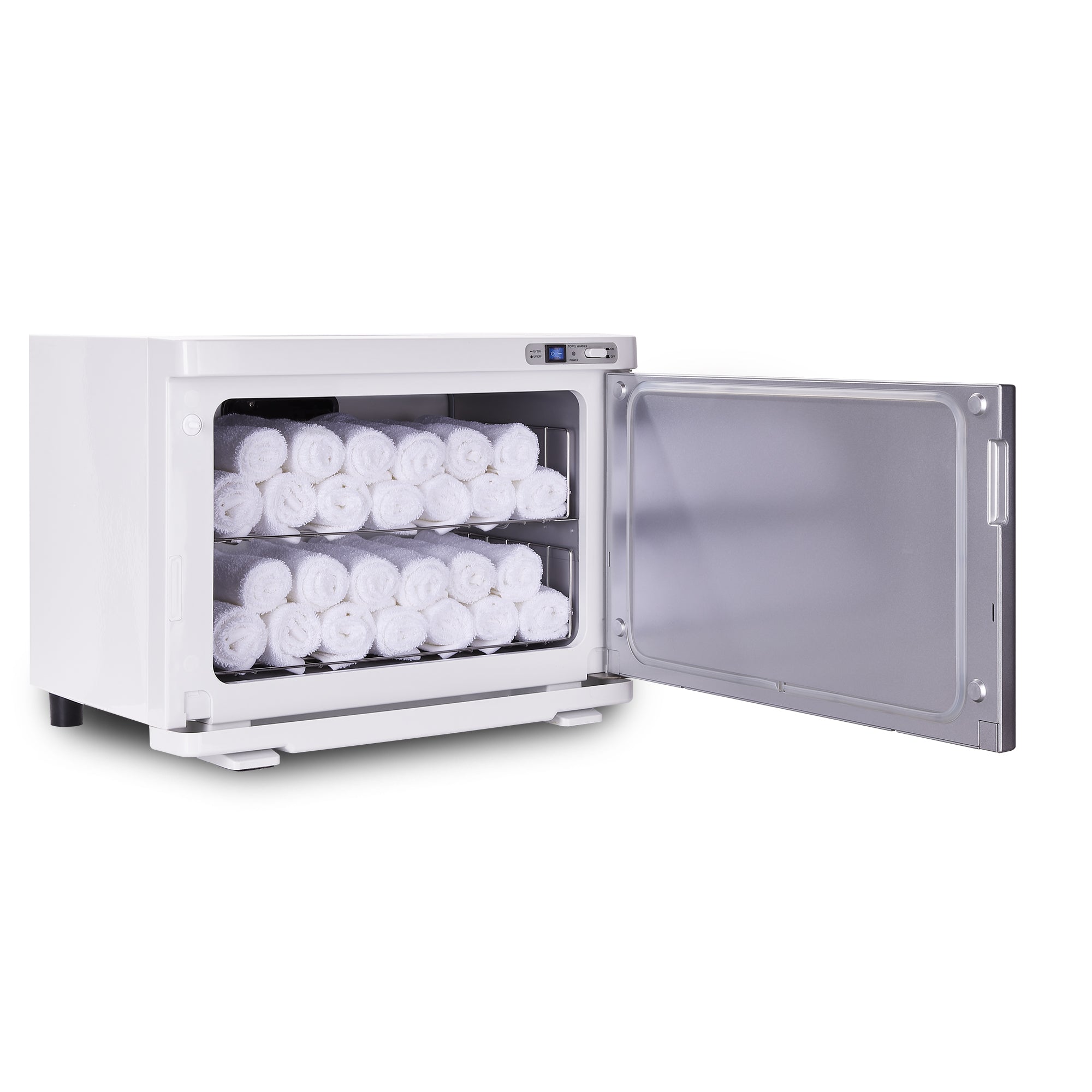 Earthlite UV Hot Towel Cabinet Standard - Professional Salon & Spa Towel Warmer, White | Perfect for Facial Treatments, Massage Therapy & Spa Services