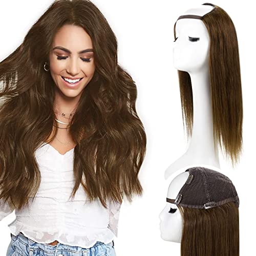 U Part Human Hair Wig 12-20 Inches | 100% Remy Human Hair Extensions | Natural Black & Brown Colors | Perfect for Daily Wear, Parties & Cosplay