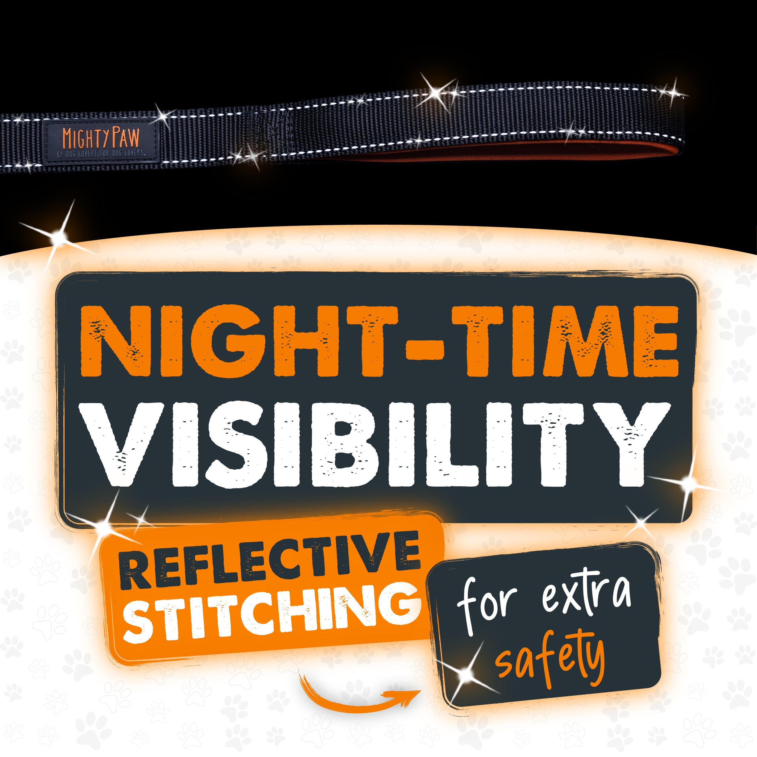 Short Traffic Handle Leash for Dogs - Strong Nylon Reflective Safety Leash - Perfect for Walking, Training & Outdoor Adventures (36 inches)
