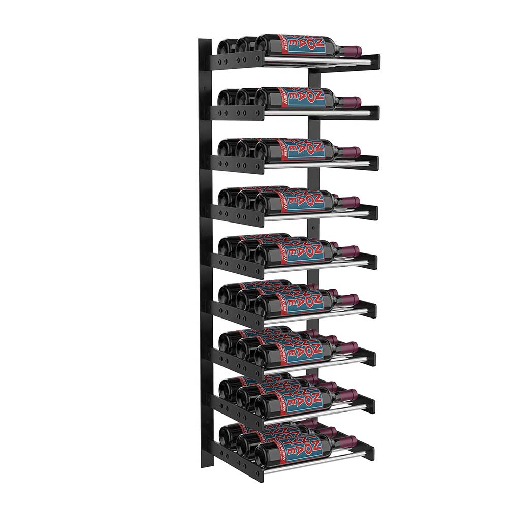 Evolution 45-Inch Tall Single Column Wine Wall Rack - Premium Wooden Wine Storage for Home, Bar, or Restaurant Display