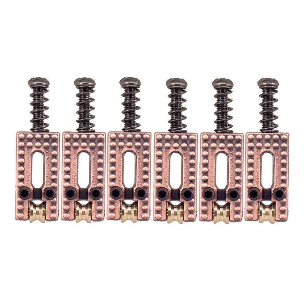 12pcs Electric Guitar Tremolo Bridge Roller Saddle Set for ST TL Guitars - Replacement Parts for Smooth String Action & Enhanced Playability - Perfect for DIY Guitar Repair & Upgrades