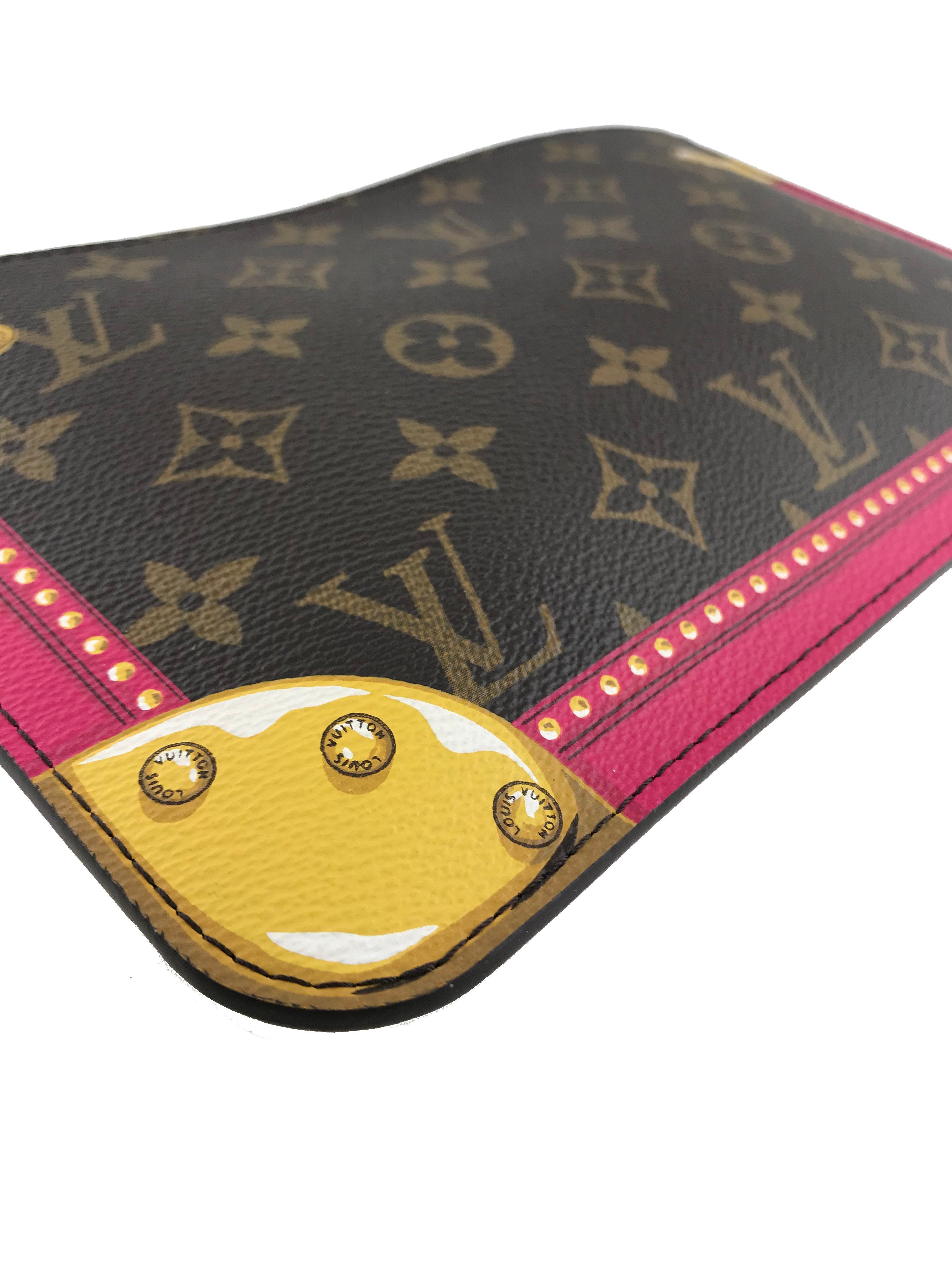 Authentic Louis Vuitton Neverfull MM Tote Bag with Pochette - Summer Trunk Collection | Luxury Designer Handbag for Women, Perfect for Travel, Work & Everyday Use
