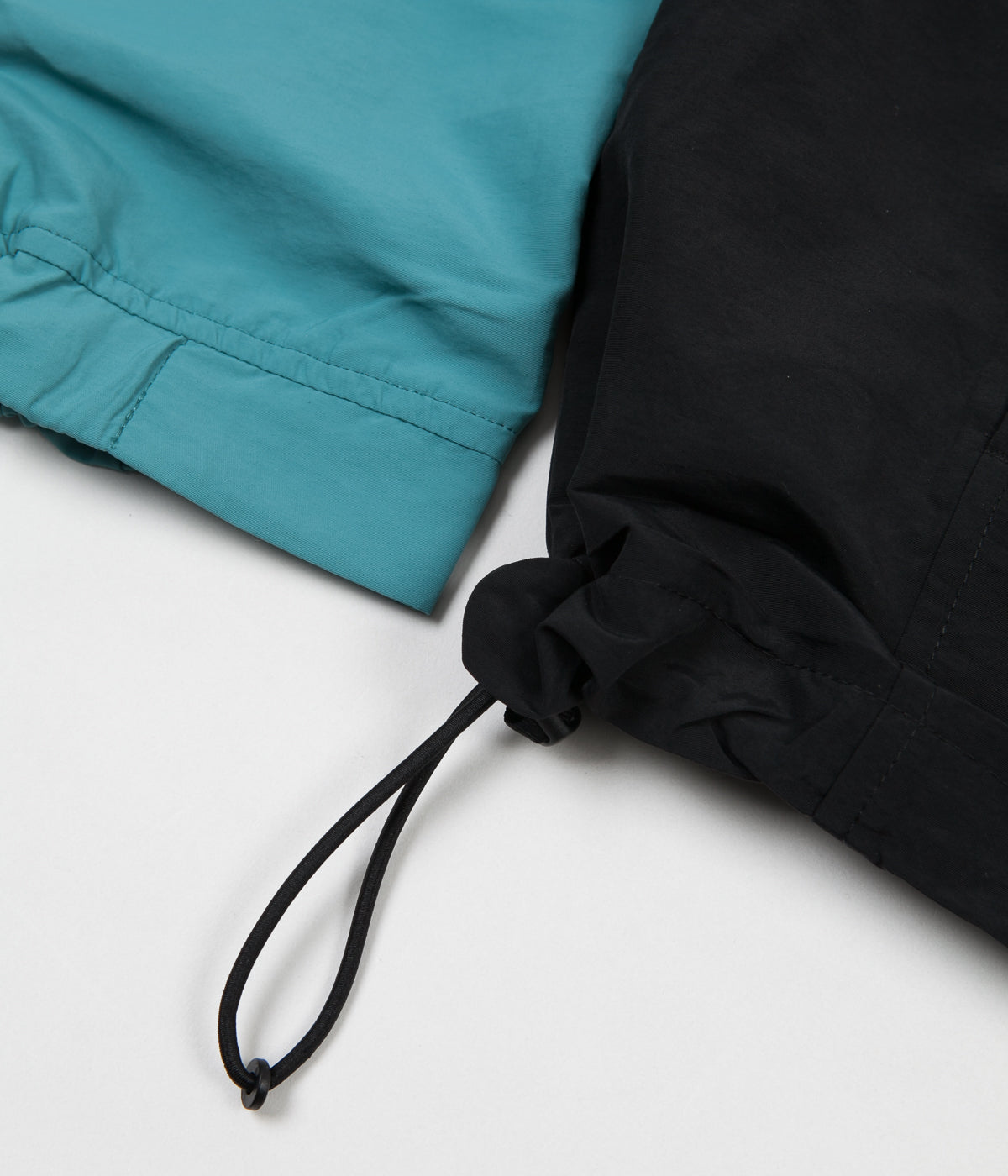 Carhartt Nimbus Two-Tone Pullover Jacket for Men - Soft Teal & Black | Lightweight Fleece Hoodie for Outdoor Work, Hiking & Casual Wear