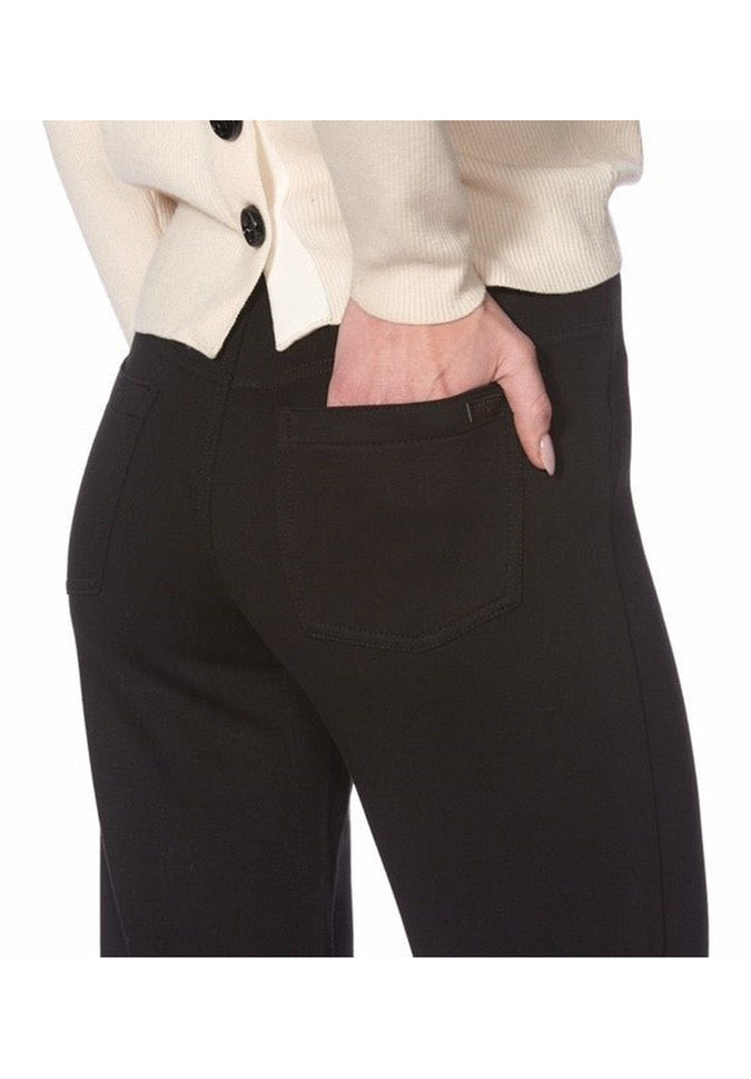 HUE PontEase Straight Leg Pants for Women - Comfortable Stretch Work Pants, Office & Business Casual Trousers - Perfect for Work, Travel & Everyday Wear