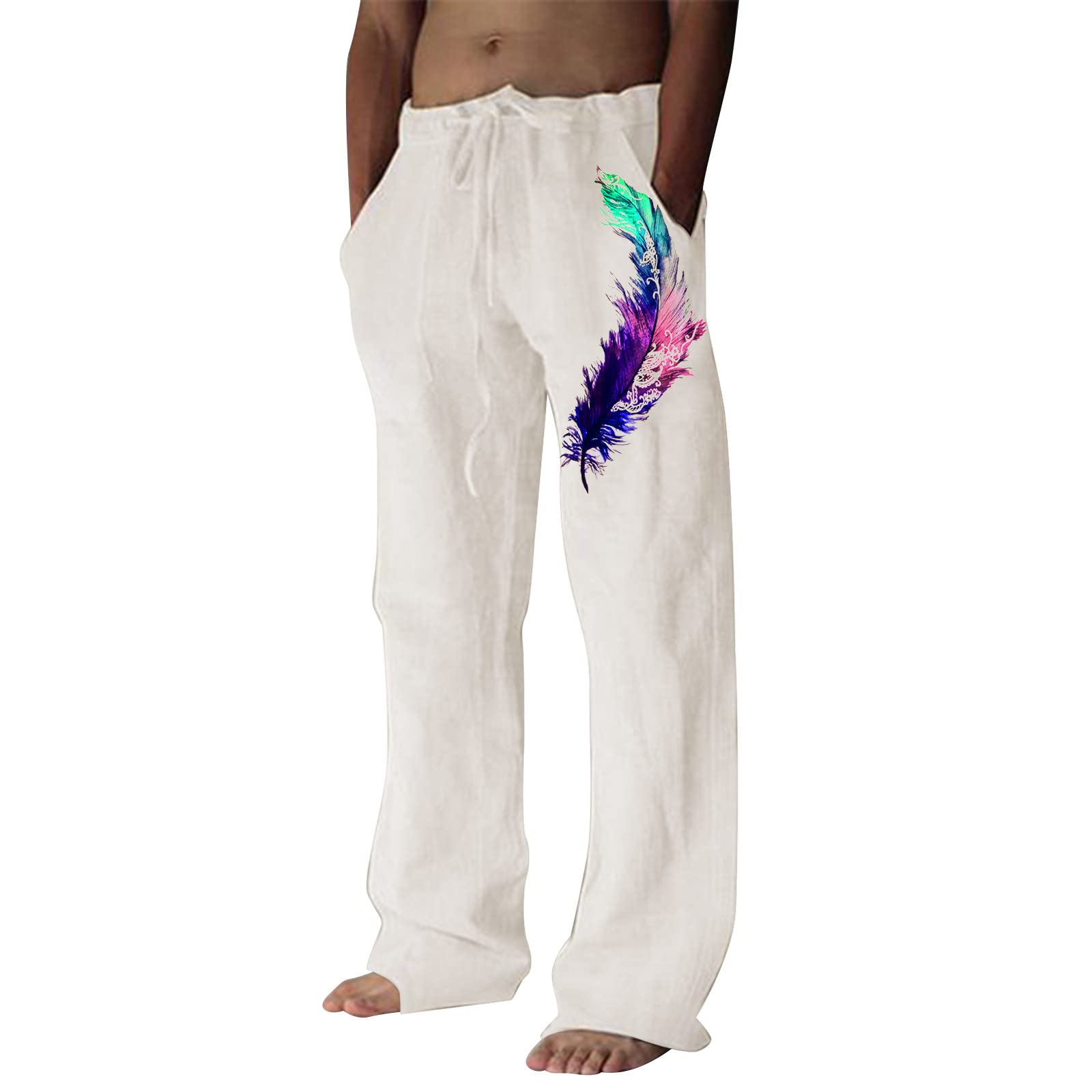 Elastic Waist Yoga Beach Pants - Plus Size Loose Jogger Pants for Women, Comfortable Stretchy Casual Trousers - Perfect for Yoga, Beach Vacation, and Urban Streetwear Style
