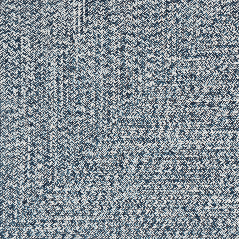 Durable Machine Woven Outdoor Rug for Patio & Deck - Chesapeake Bay Denim Blue - All-Weather Resistant & Easy to Clean - Perfect for Backyard, Poolside & Garden Decor
