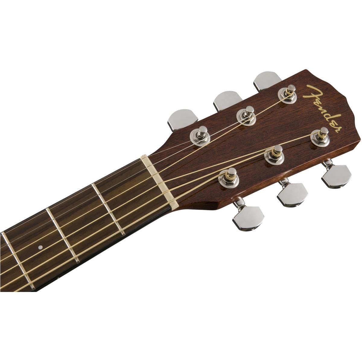 Fender CD-60S Left-Handed Acoustic Guitar - Mahogany Dreadnought with Walnut Fingerboard & Phosphor Bronze Strings - Gloss Natural Finish - 2 Year Warranty | Perfect for Beginners, Campfire Singalongs & Home Recording Studios
